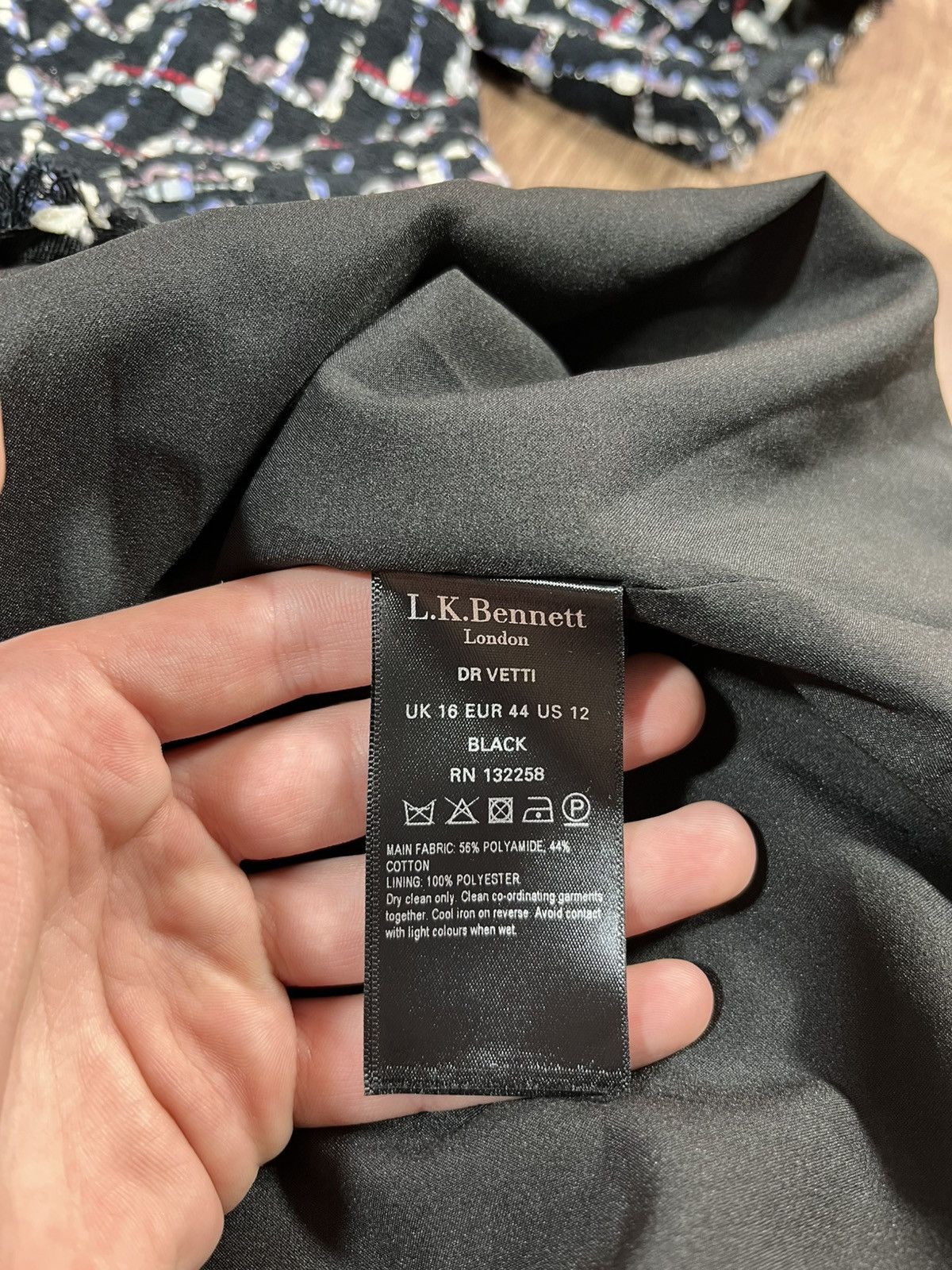LK Bennett LINTON For LK Bennett London Tweed Dress Size XL / US 12-14 / IT 48-50 - 10 Thumbnail