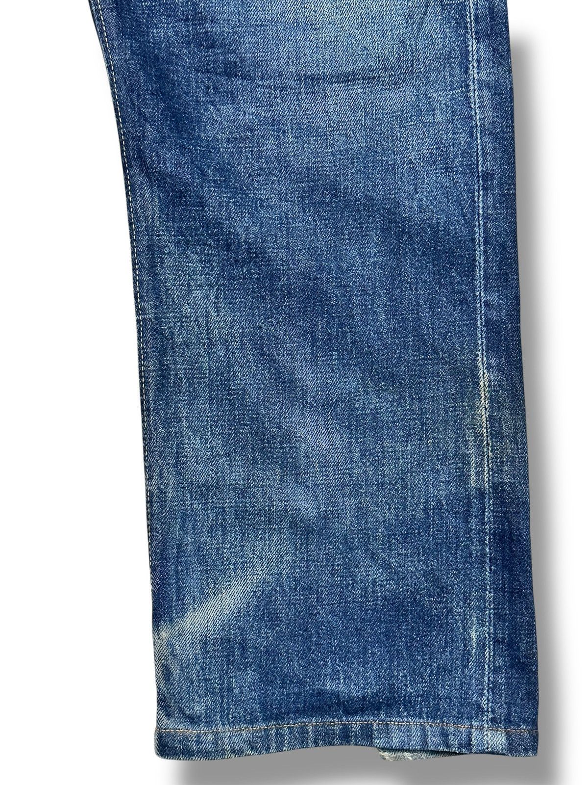 Denime Denime Vintage 80's Distressed Selvedge Baggy Faded Wash Size US 34 / EU 50 - 11 Thumbnail