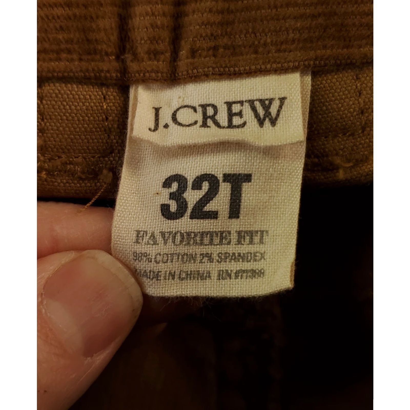 Vintage J Crew Pants Pinwale Corduroy Brown Mens 35x34 Actual 32T Big & Tall Casual Pants Brown Mens Size US 35 - 3 Thumbnail