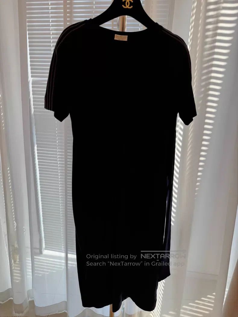 Brunello Cucinelli Brunello Cucinelli Beaded Decoration Cashmere Dress Size M / US 6-8 / IT 42-44 - 1 Thumbnail