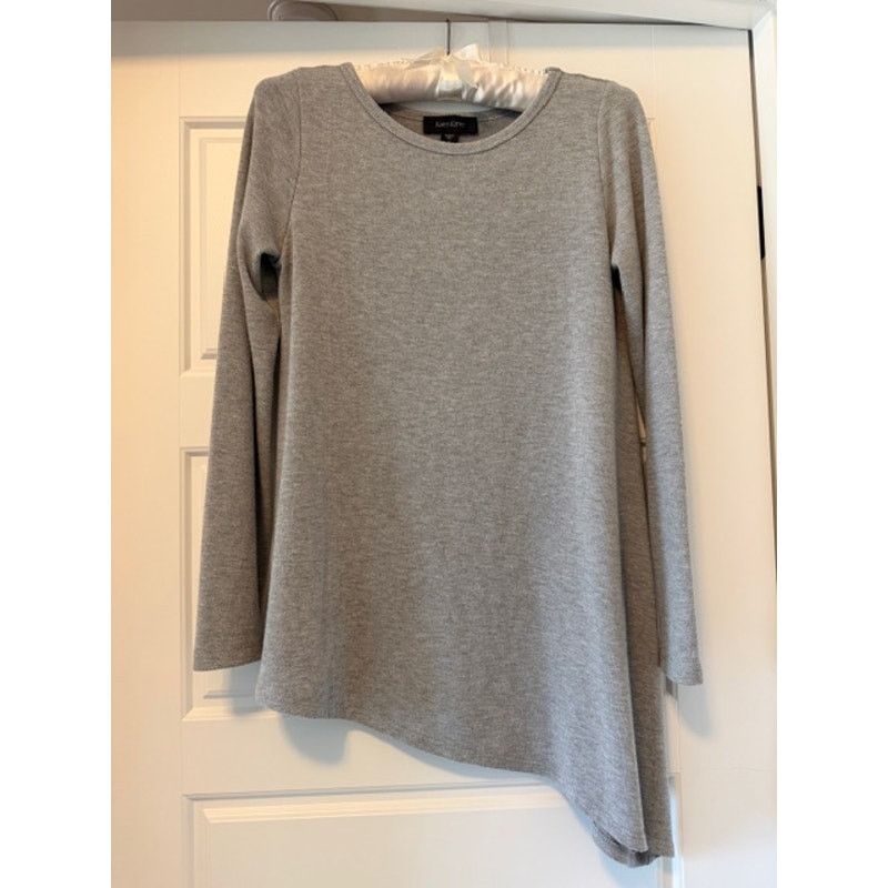 Donna Karan Karen Kane Asymmetrical Sweater in Gray, Women's Size S Size S / US 4 / IT 40 - 1 Thumbnail