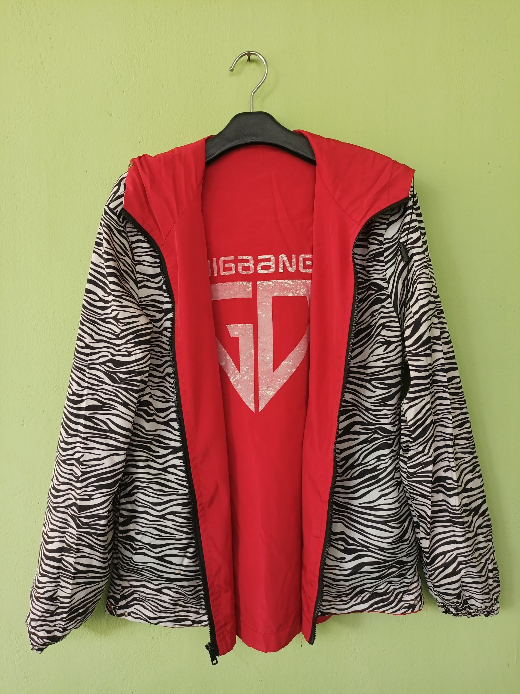 Japanese Brand BIGBANG Reversible Animal Print Wind breaker Zip Hoodie Size US L / EU 52-54 / 3 - 21 Thumbnail