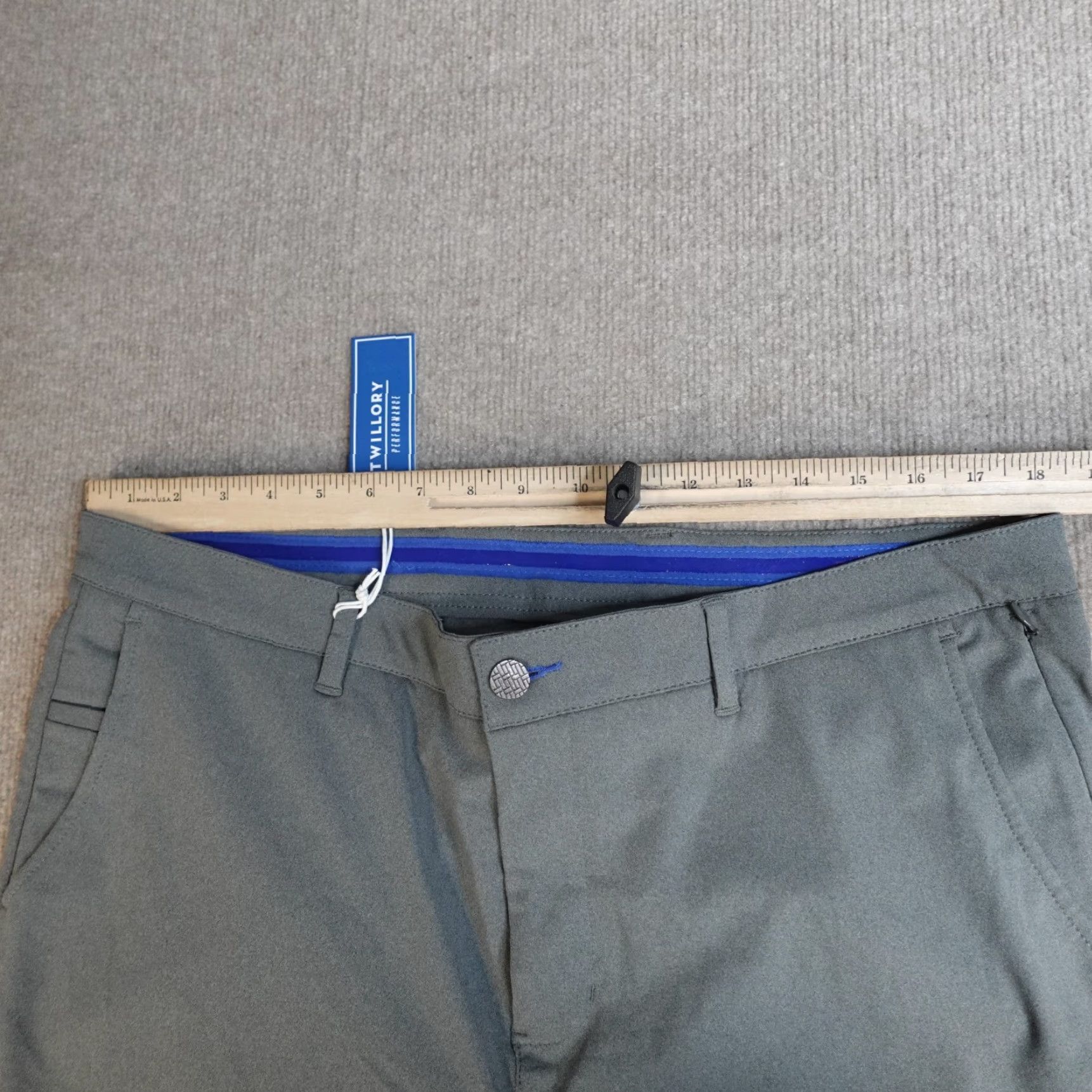 Vintage Twillory Pants 38 x 31 Gray Chino Solid Performance NEW Size US 38 / EU 54 - 4 Thumbnail