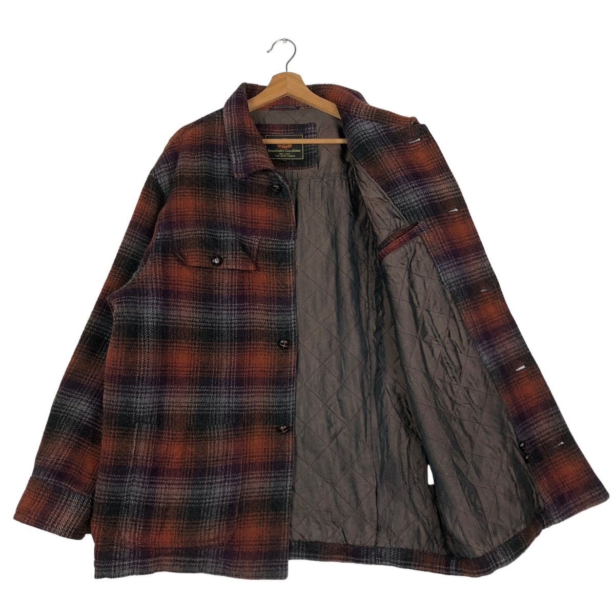 Flannel 🔥VINTAGE WOOL FLANNEL JACKET ZIPPER BE-HOT ISSEY MIYAKE Size US L / EU 52-54 / 3 - 11 Thumbnail