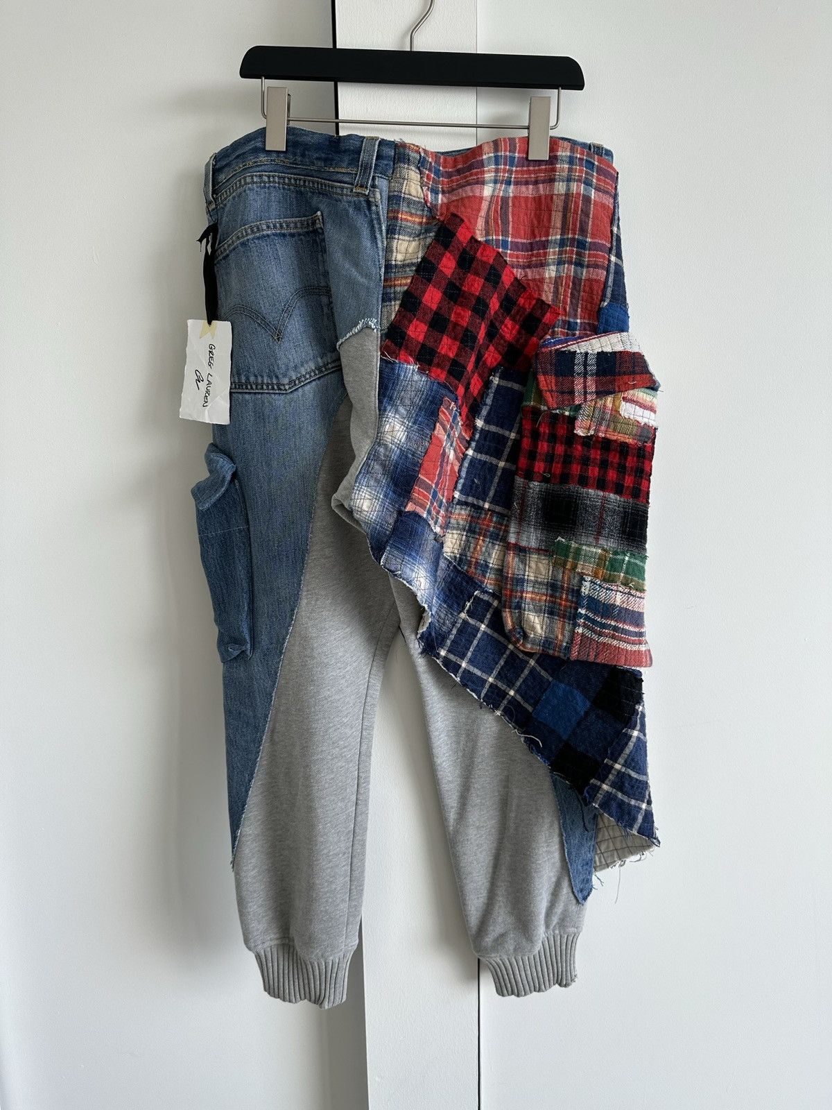 Greg Lauren Stitchwork Denim Wrap Jogger Pant Size 4 Size US 38 / EU 54 - 5 Thumbnail