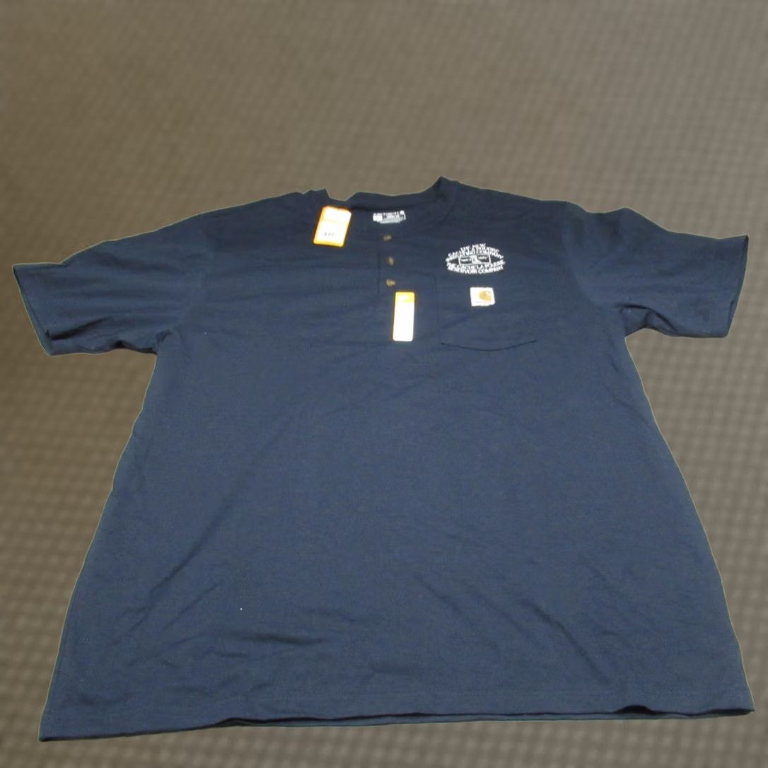 Carhartt Carhartt Shirt Mens XL Blue Loose Fit Heavyweight Pocket Tee NEW LOGO Size US XL / EU 56 / 4 - 1 Thumbnail