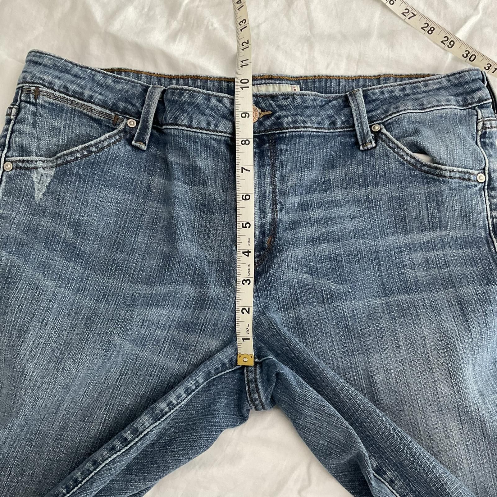 Levi's vtg levis y2k wide leg capri low rise jeans womens 16 Size 38" / US 16 / IT 52 - 5 Thumbnail