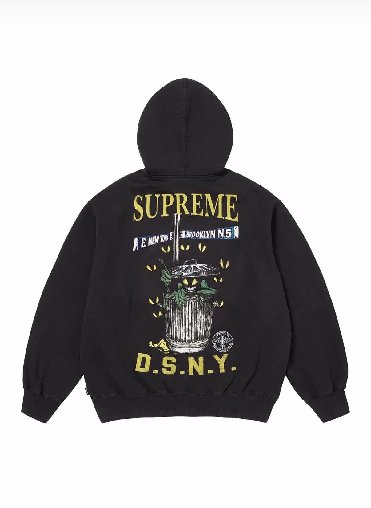 Supreme Supreme/DSNY Zip Up Hooded Sweatshirt (black) (XL) Size ONE SIZE - 2 Thumbnail