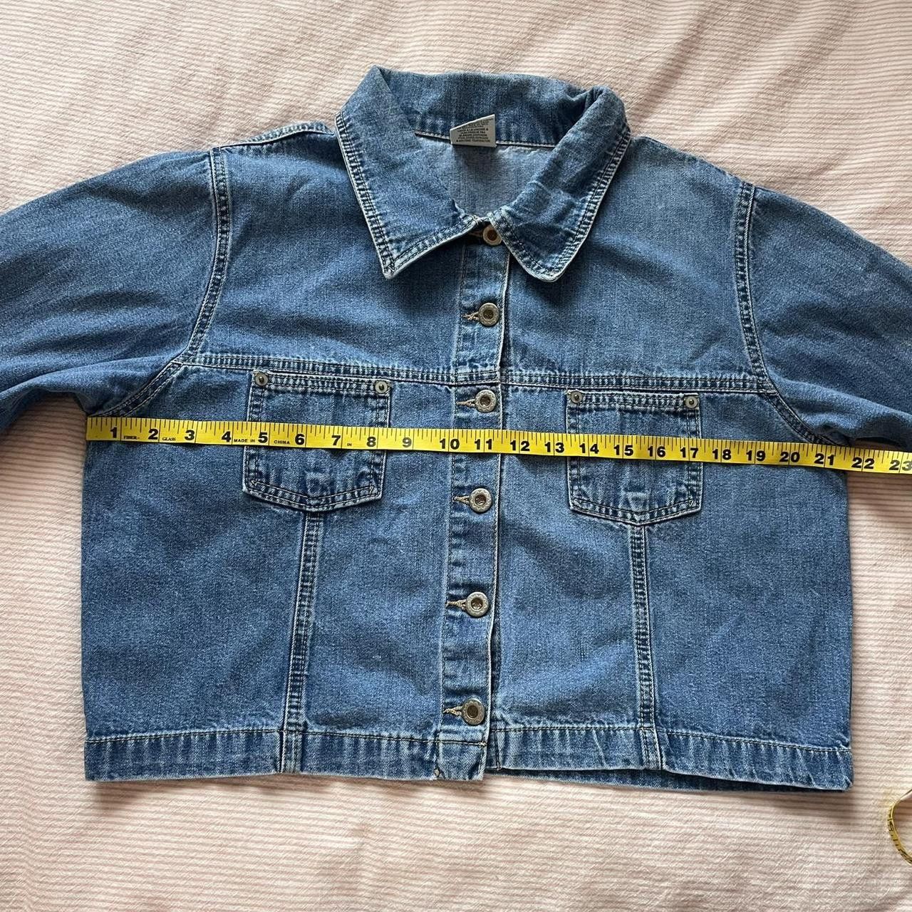 Vintage Vintage Cropped Denim Button Up Top Size L / US 10 / IT 46 - 5 Thumbnail