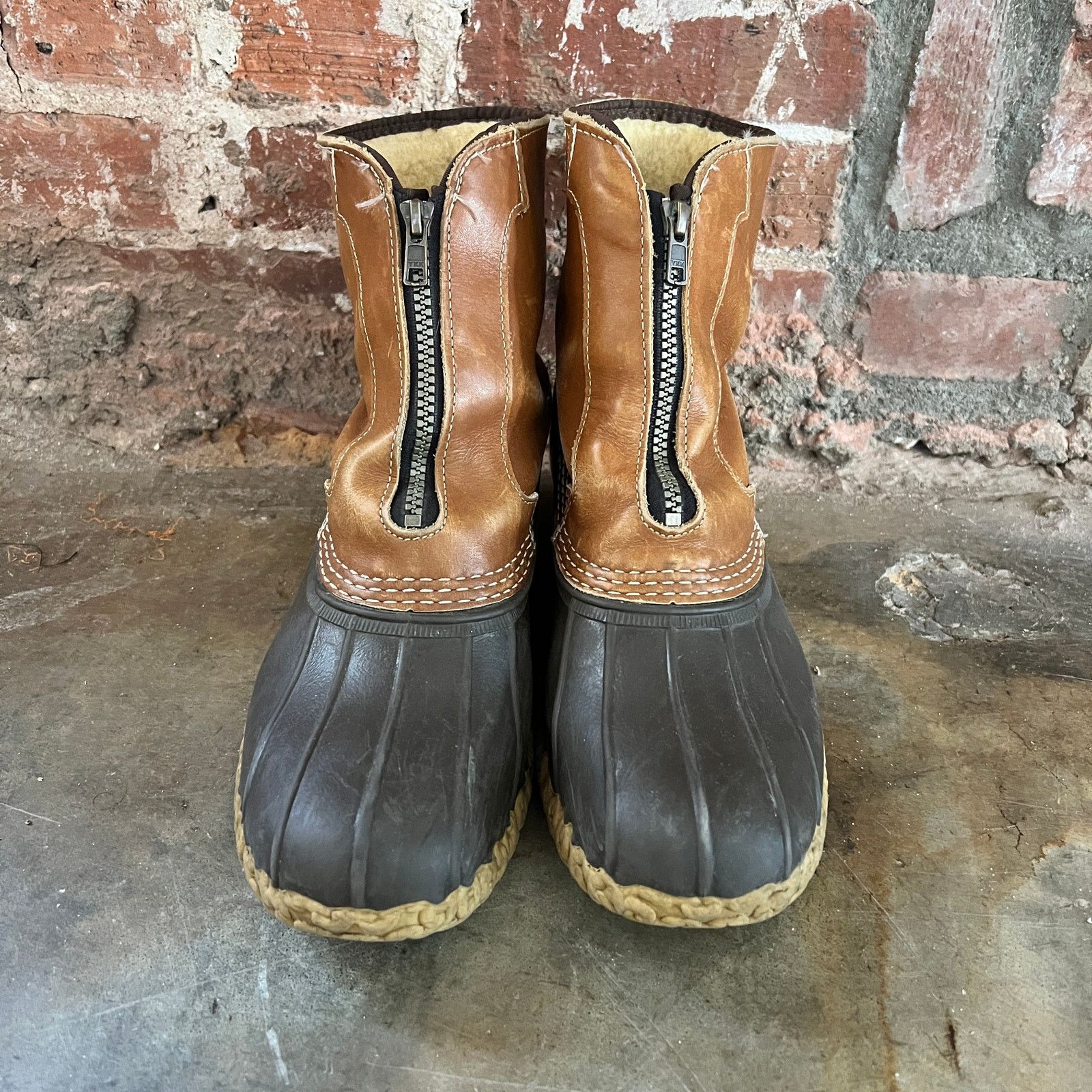 L.L. Bean VTG L.L. BEAN Made in Maine USA Men's Zip Muck Duck Boots 9 Size US 9 / EU 42 - 1 Thumbnail