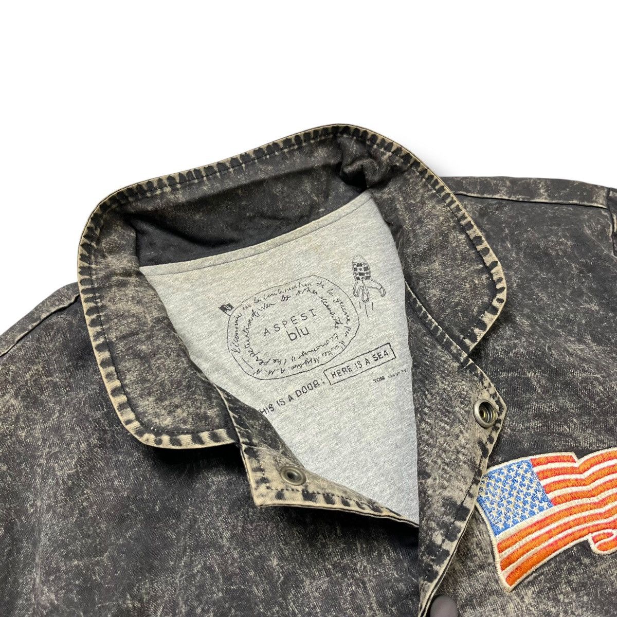 Aspesi aspesi blu usa flag acid colours coach jacket Size US S / EU 44-46 / 1 - 6 Thumbnail