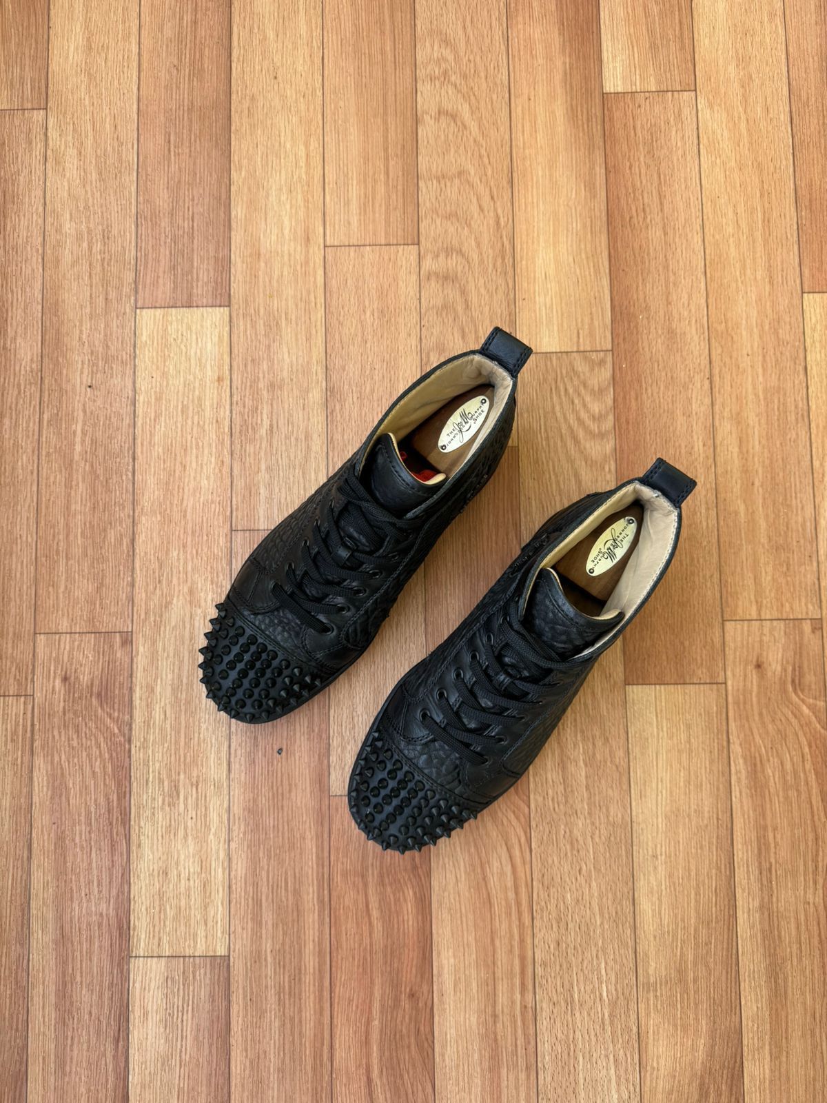 Christian Louboutin Christian louboutin black Matte spikes Sneakers Size US 7 / EU 40 - 3 Thumbnail