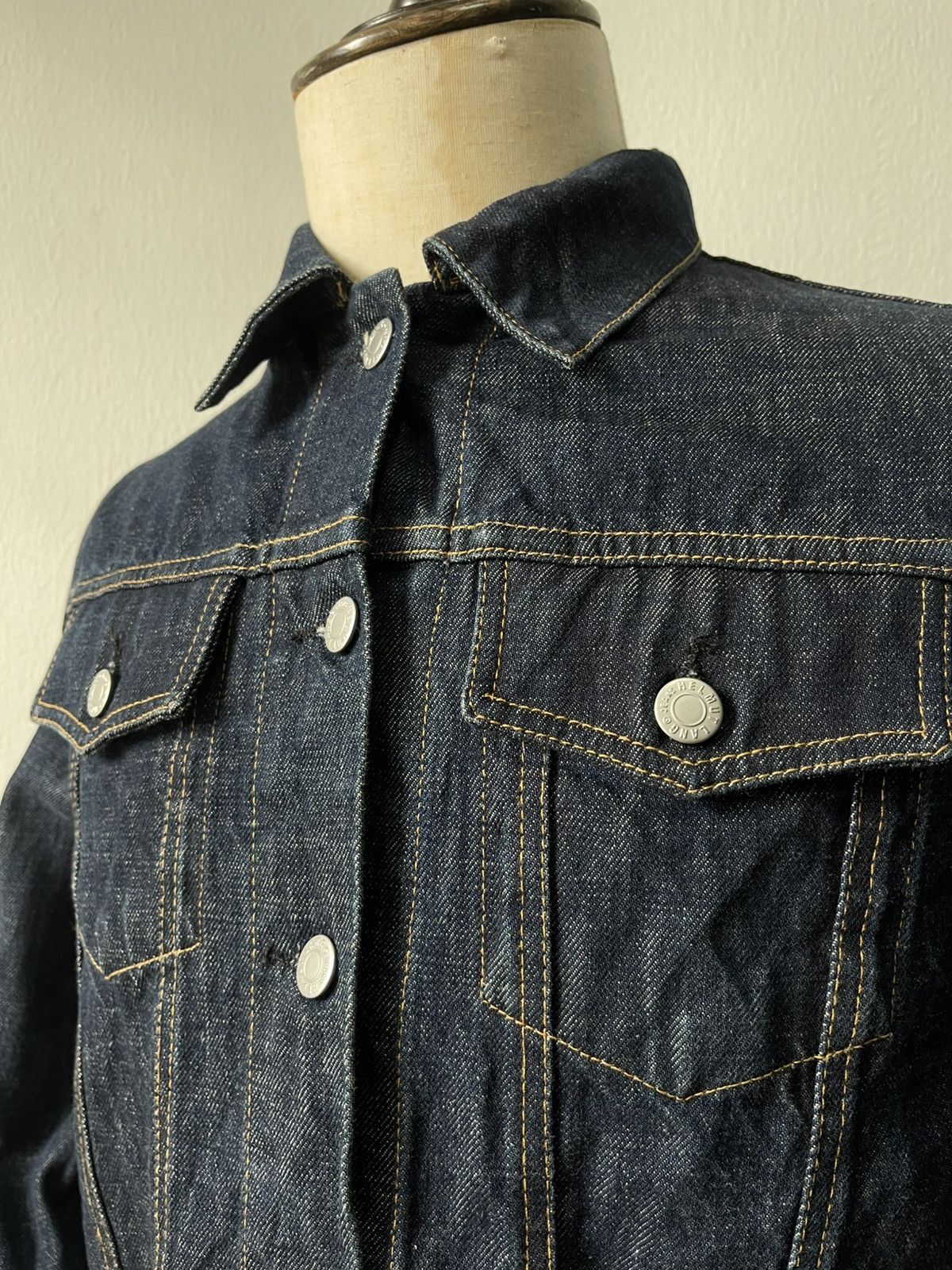 Helmut Lang 2000 Helmut Lang Elongated Denim Jacket c1 Size US S / EU 44-46 / 1 - 7 Thumbnail