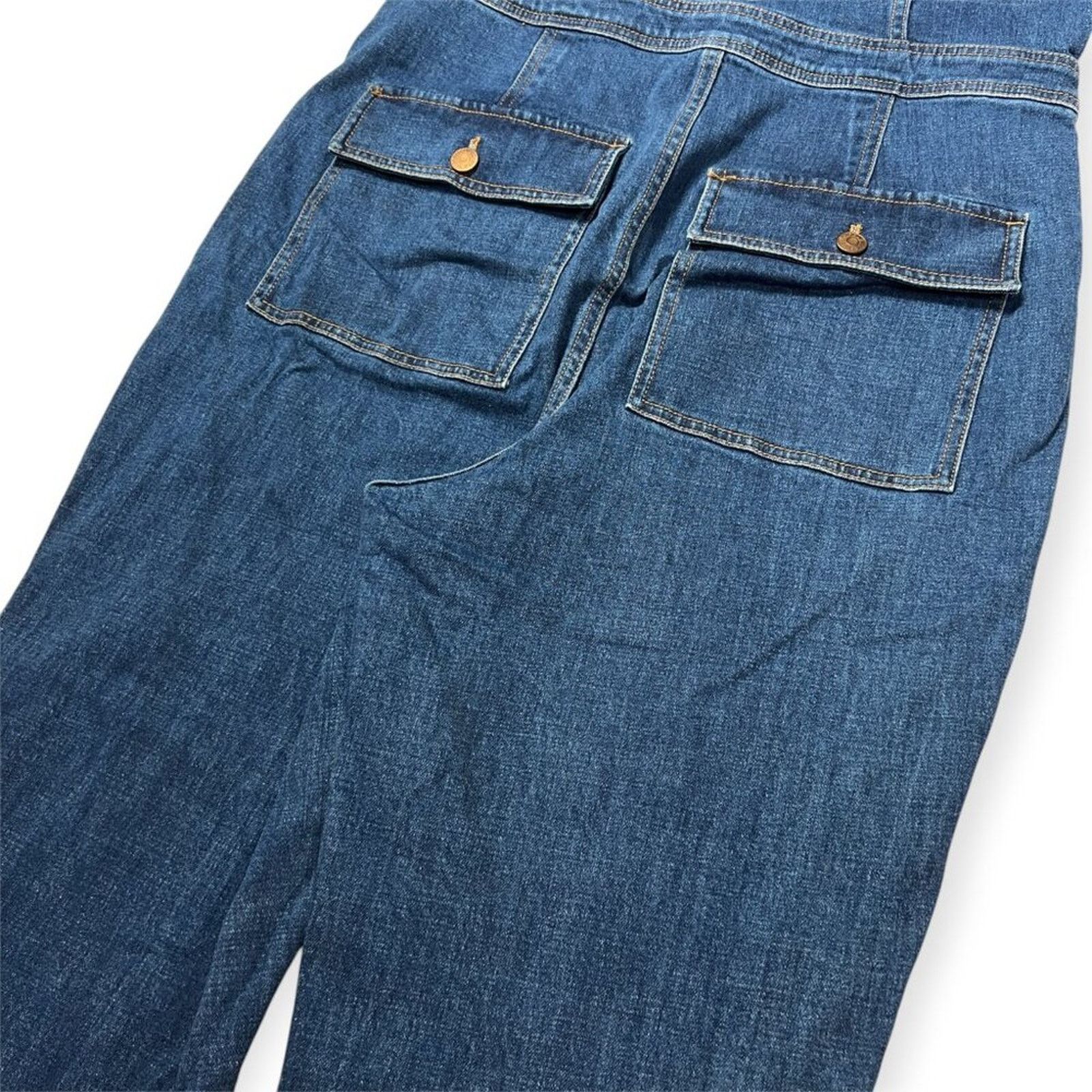 Madewell Madewell Indigo Denim Utility Jumpsuit Size 8 Size 30" / US 8 / IT 44 - 6 Thumbnail