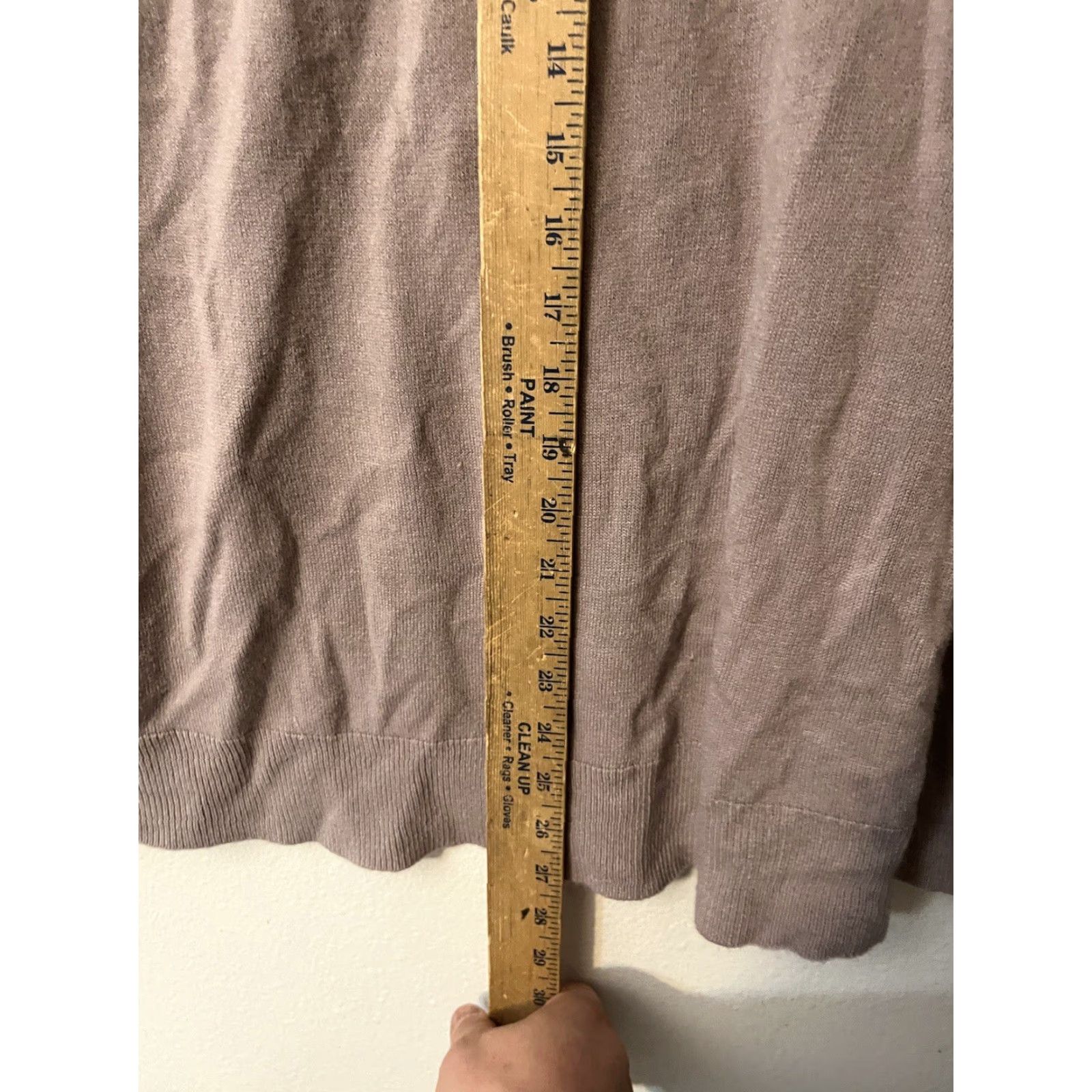 Vintage Laura Scott Women's Pullover Sweater Shirt (Round Neck) Beaded Faux Pearls Lavender XL Classic Knit Size XL / US 12-14 / IT 48-50 - 5 Thumbnail