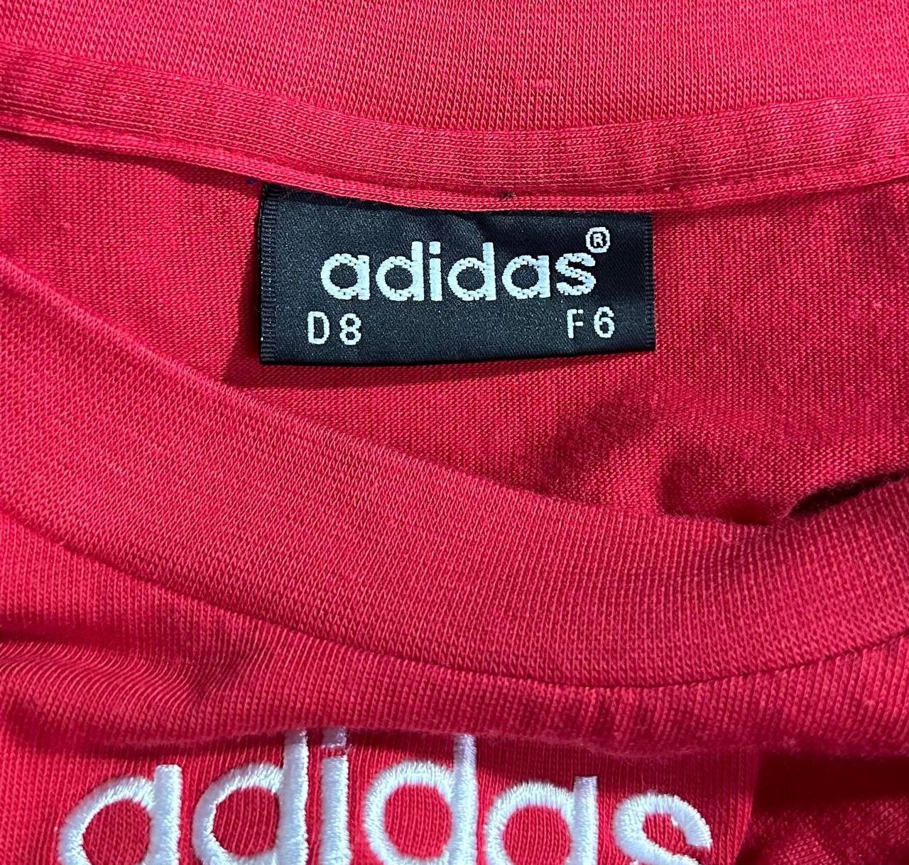 Adidas × Vintage Adidas vintage striped t shirt 80s 90s logo Size US L / EU 52-54 / 3 - 8 Thumbnail