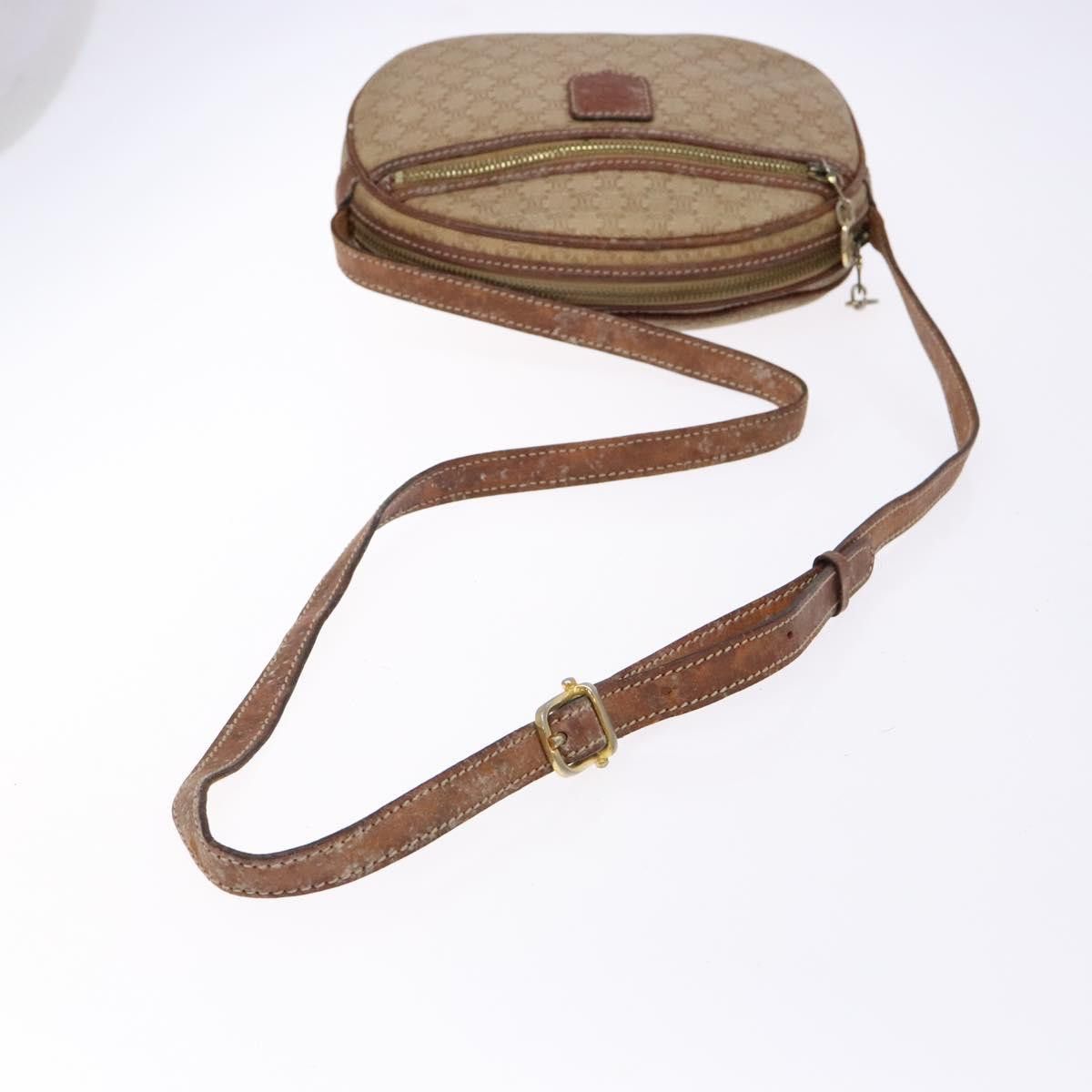 Celine CELINE Macadam Canvas Shoulder Bag Pvc Beige Gold Size ONE SIZE - 7 Thumbnail