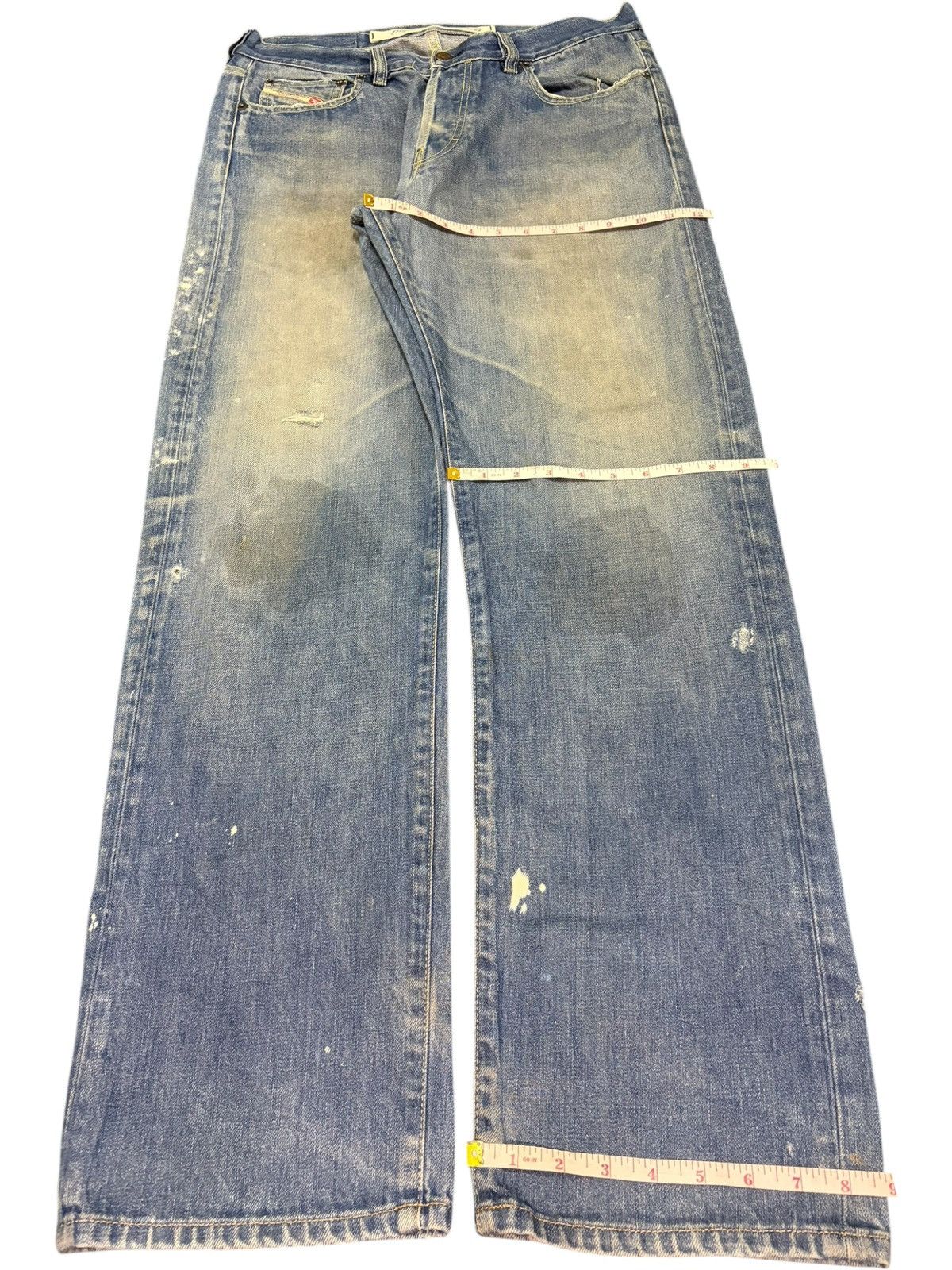 Diesel Vintage Italy Diesel Mud Wash Distress Baggy Jeans Size US 32 / EU 48 - 8 Thumbnail