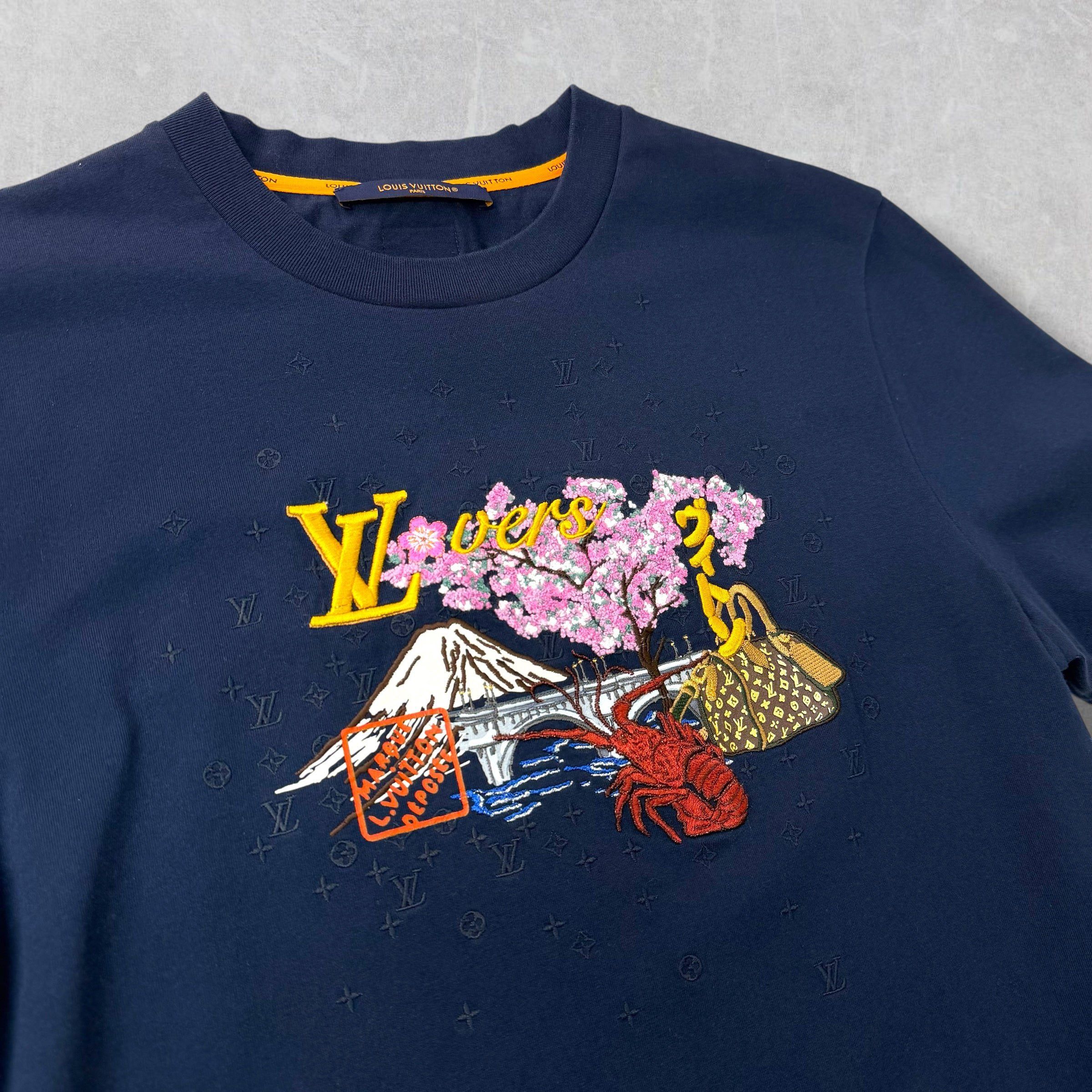 Louis Vuitton Louis Vuitton x Nigo Embroidered Tee L Size US L / EU 52-54 / 3 - 3 Thumbnail
