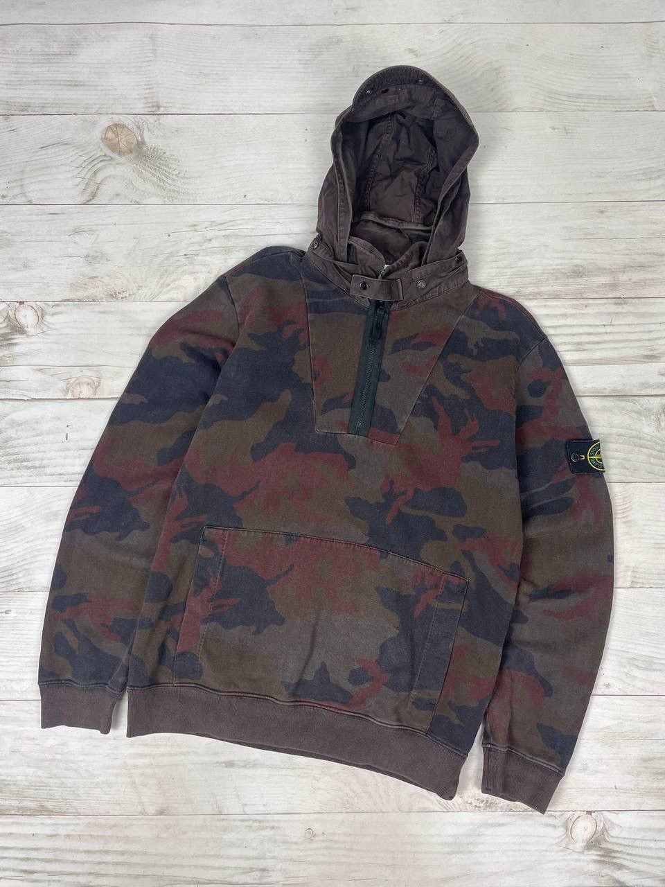 Massimo Osti Stone Island Stone Island 2012 Archive Camo Pullover Jumper Hoodie Grailed