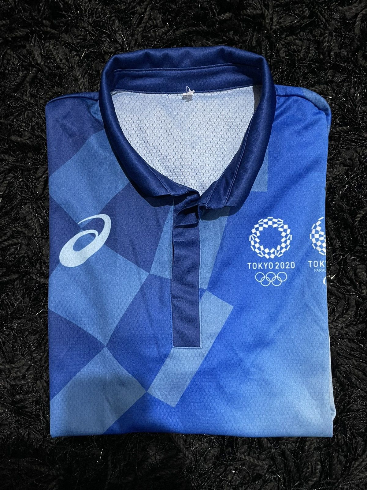 Asics ASICS Tokyo 2020 Olympic Emblem Shirt Uniform Volunteer (L) Size US L / EU 52-54 / 3 - 8 Thumbnail