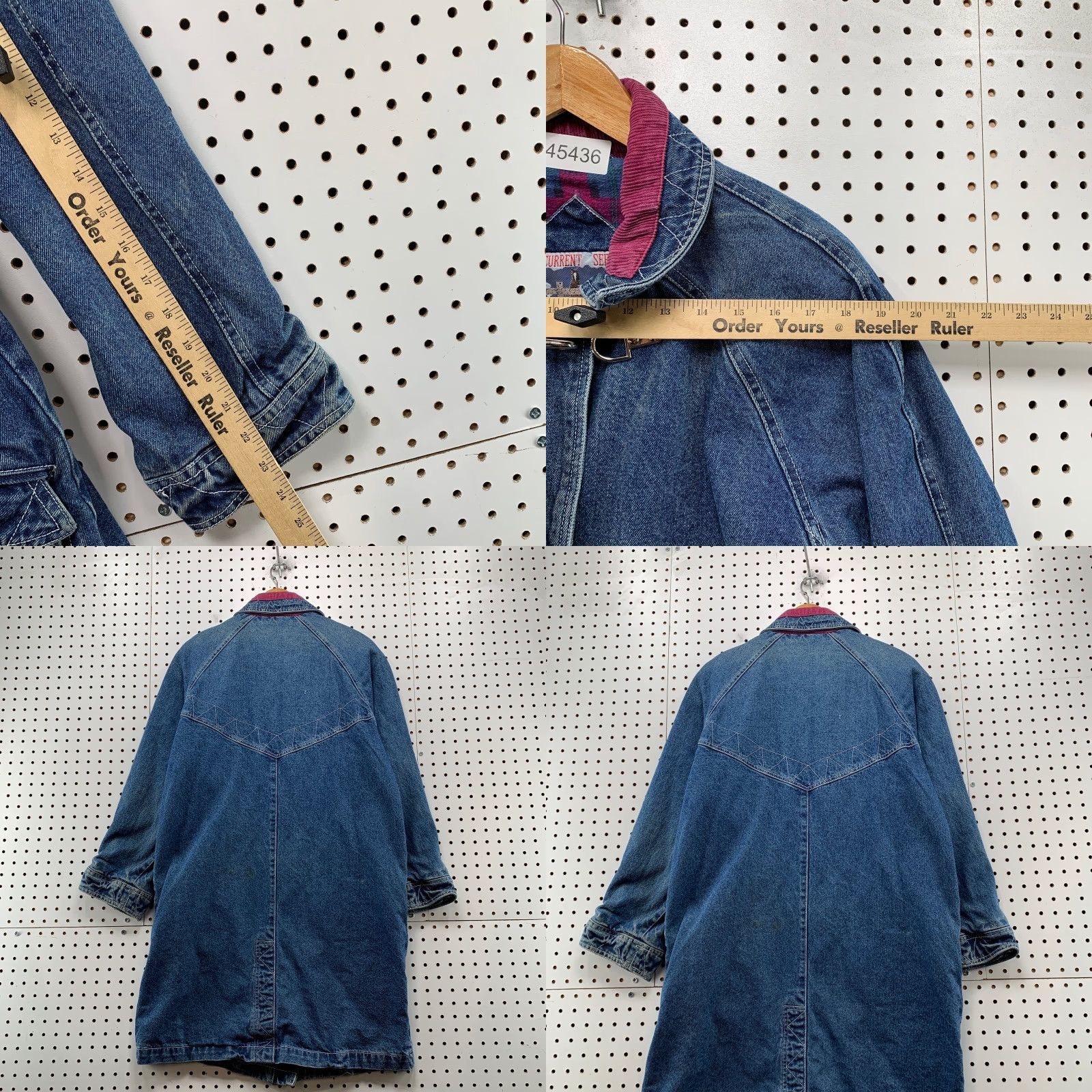 Vintage VINTAGE Current Seen Denim Fireman Hook Denim Coat Womens Small Flannel Lined Shirt Size S / US 4 / IT 40 - 9 Thumbnail