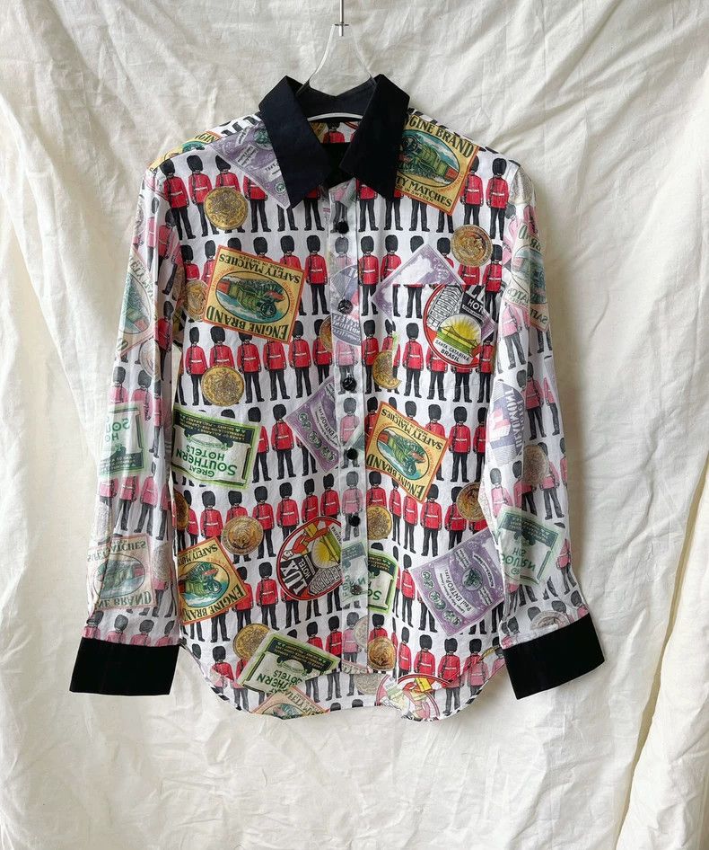 Comme des Garcons Comme Des Garcons Vintage Royal Guard printed black hemmed Size S / US 4 / IT 40 - 2 Thumbnail