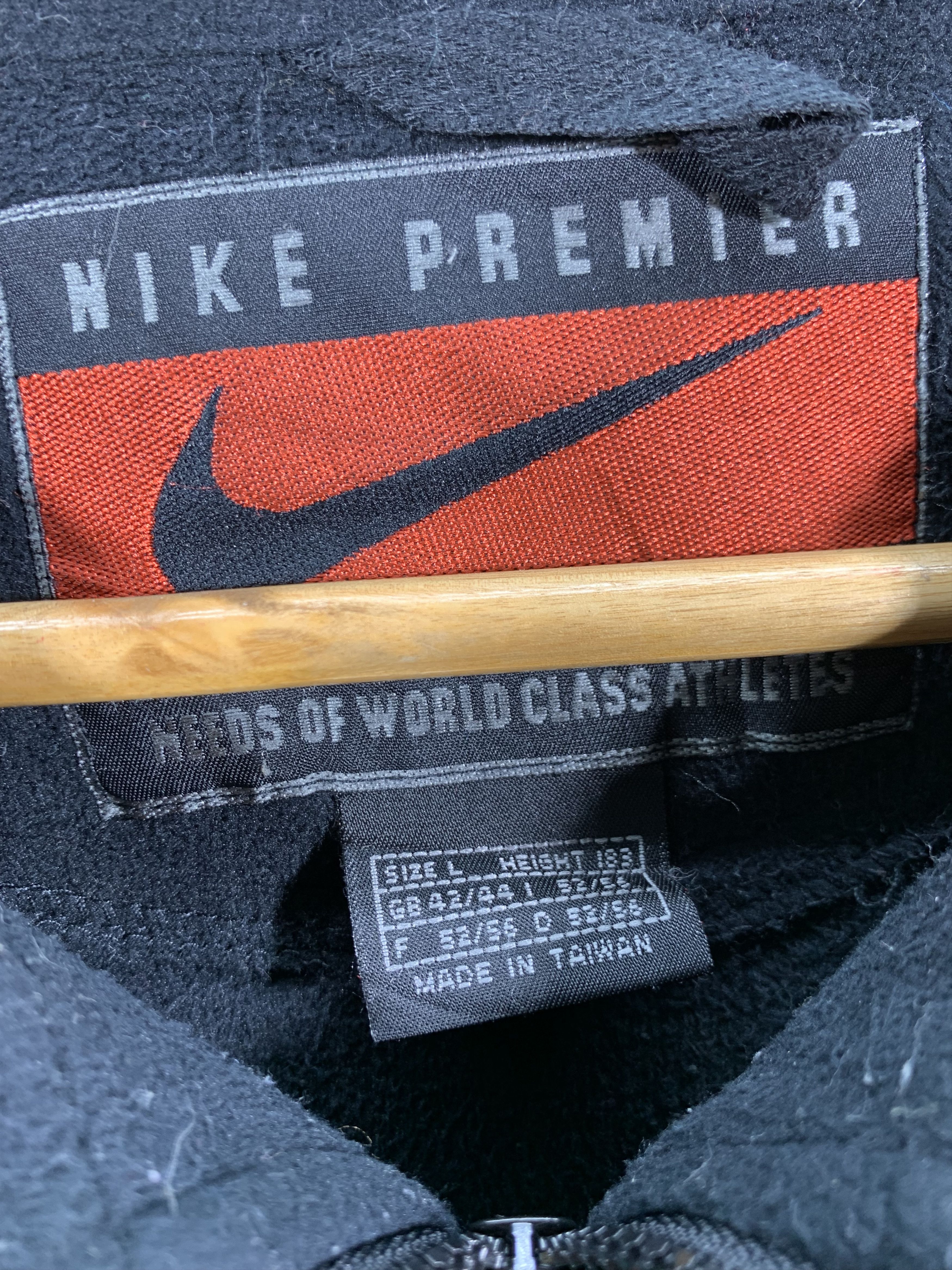 Nike ⚡️Vintage Nike Premier Fleece Embroidered Swoosh Size US L / EU 52-54 / 3 - 2 Thumbnail