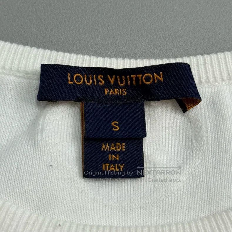 Louis Vuitton Louis Vuitton White full logo short sleeve Size US S / EU 44-46 / 1 - 5 Thumbnail
