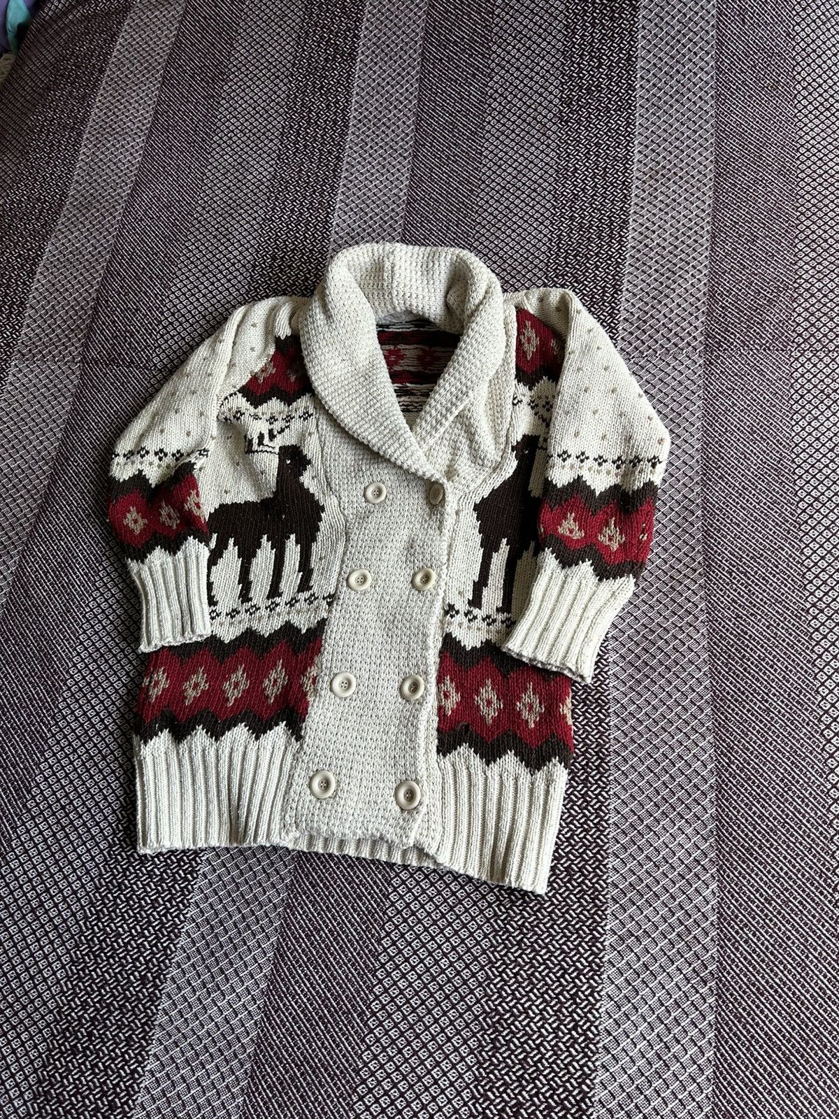 Vintage Vintage Cowichan Sweater 60/70s Hand Knitted Unisex Size S/M Size US S / EU 44-46 / 1 - 2 Thumbnail