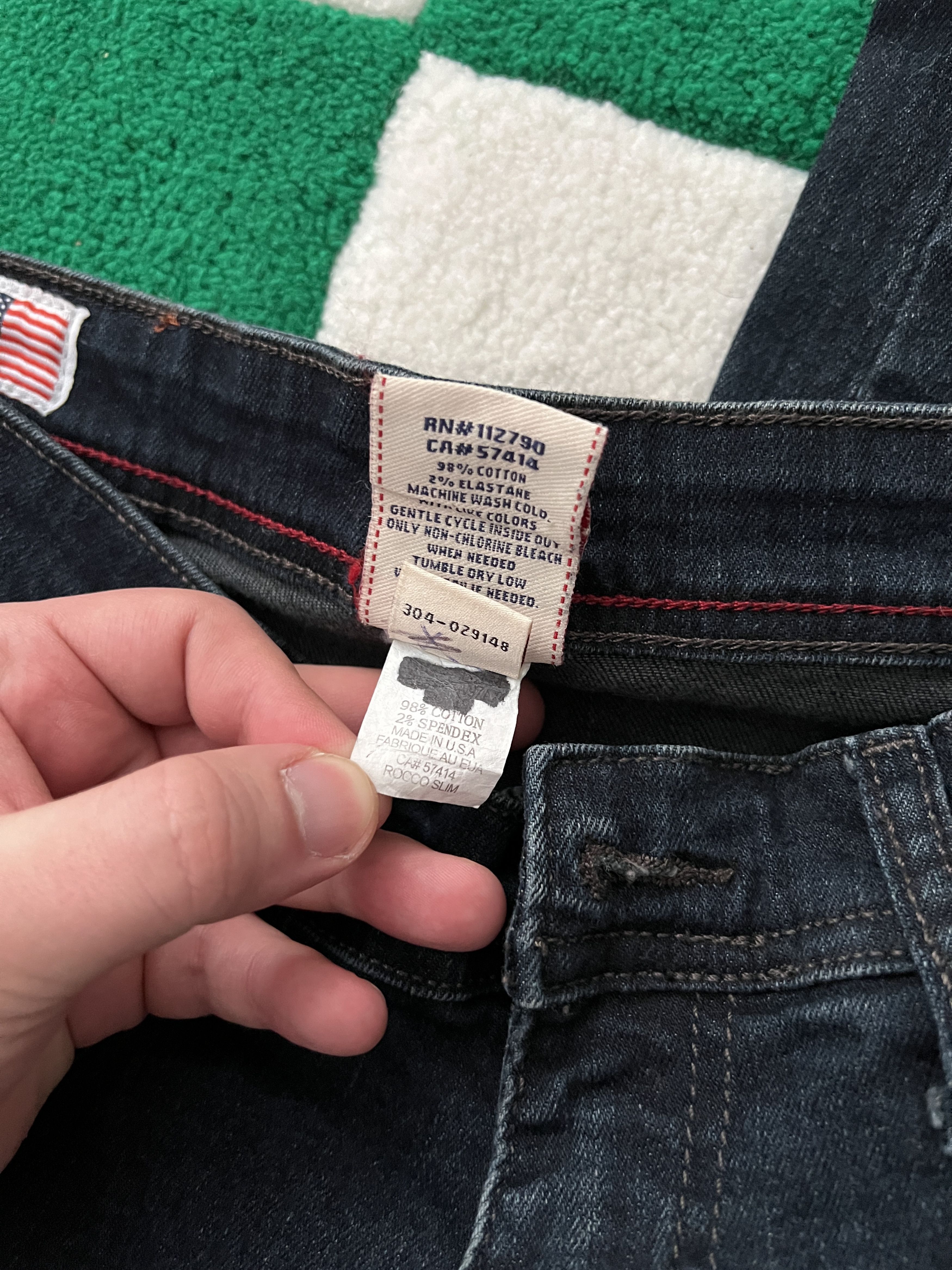 True Religion True Religion Vintage 2000s Rocco Slim Fit Jeans Size US 32 / EU 48 - 10 Thumbnail