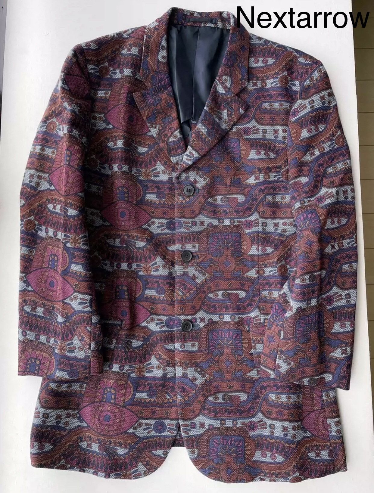 Comme des Garcons Wool psychedelic suit jacket 2412-Nextarrow Size 42S - 1 Thumbnail