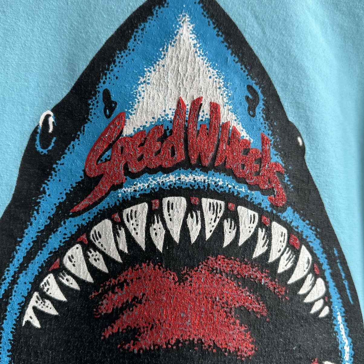 Santa Cruz Skateboards VINTAGE SANTA CRUZ SPEED WHEELS SHARKS TEE Size US M / EU 48-50 / 2 - 4 Thumbnail