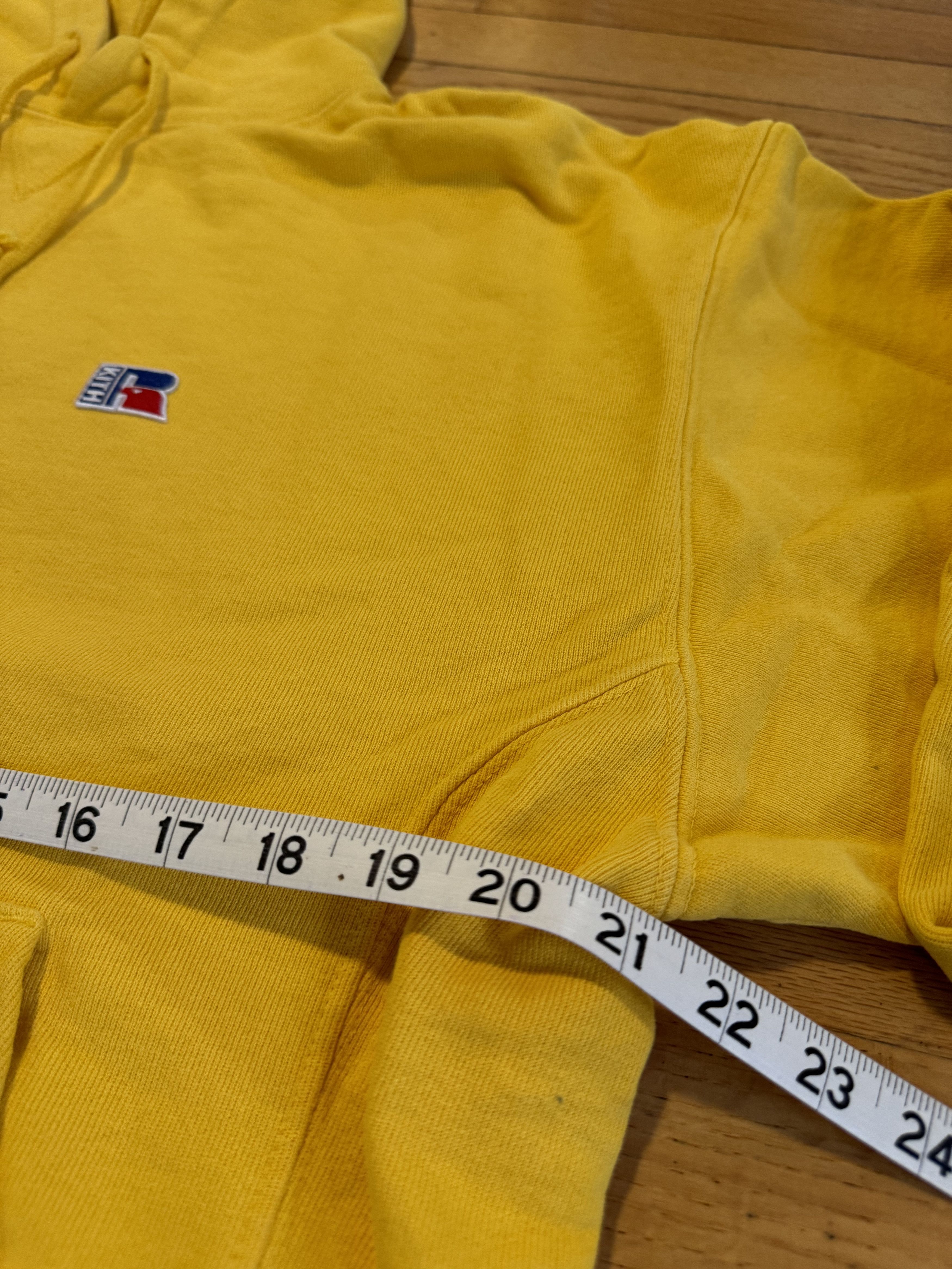 Kith × Russell Athletic Kith x Russell Athletic Reverse Hoodie - Yellow - Size XS Size US XS / EU 42 / 0 - 8 Thumbnail