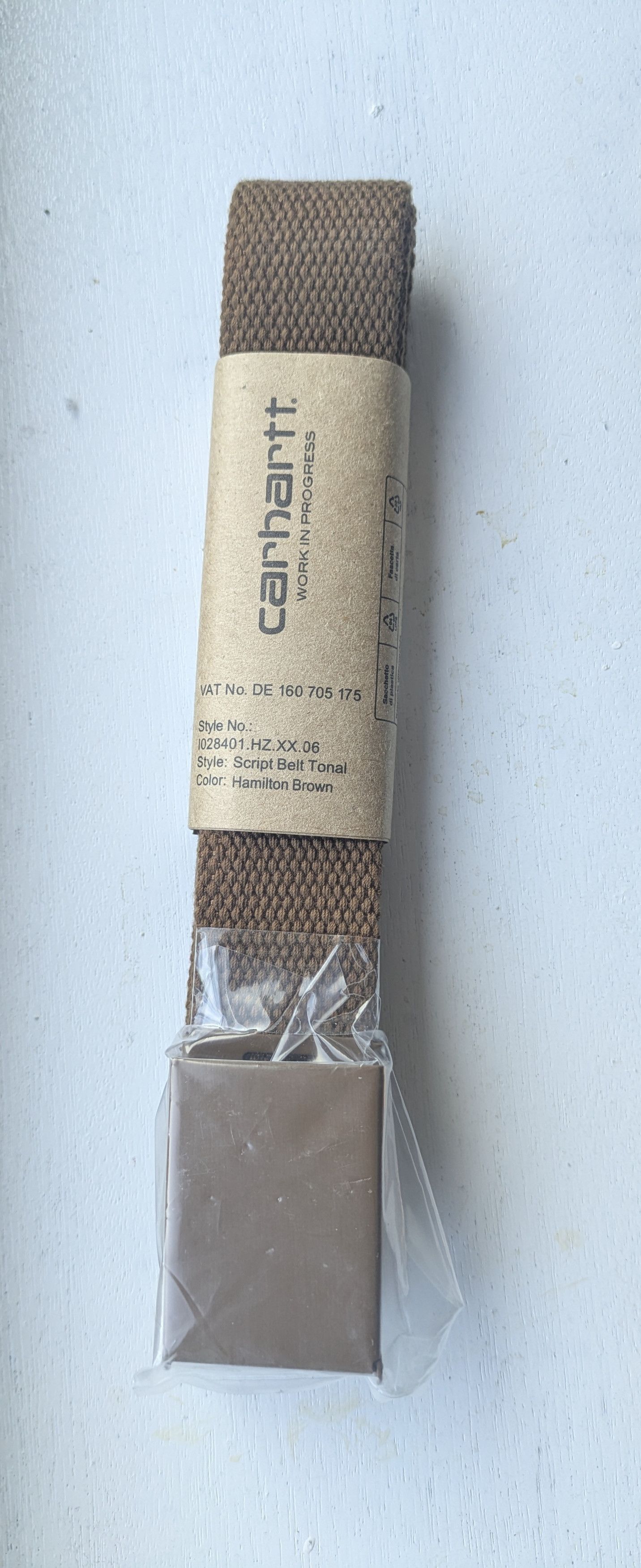 Carhartt × Carhartt Wip Carhartt WIP Script Belt Size ONE SIZE - 1 Thumbnail