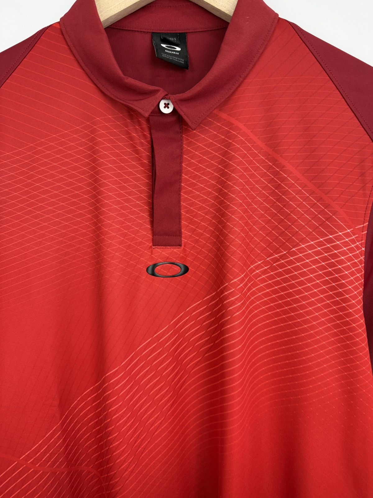 Oakley 🇺🇸 Vintage Y2K Oakley Polo T-Shirt Rare Hype Asymmetrical Art Size US M / EU 48-50 / 2 - 4 Thumbnail