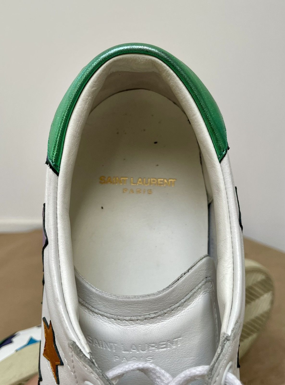 Saint Laurent Paris Saint Laurent low top sneakers rainbow color stars size 43 Size US 9.5 / EU 42-43 - 3 Thumbnail