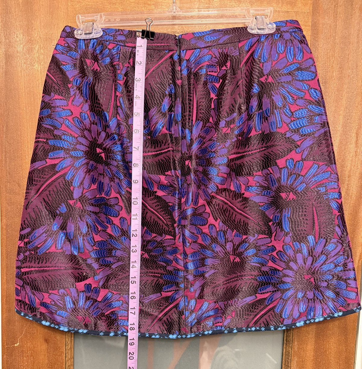 J.Crew J.Crew Midnight Floral Purple/Blue Jacquard C5911 Skirt Y2K Size 27" / US 4 / IT 40 - 6 Thumbnail