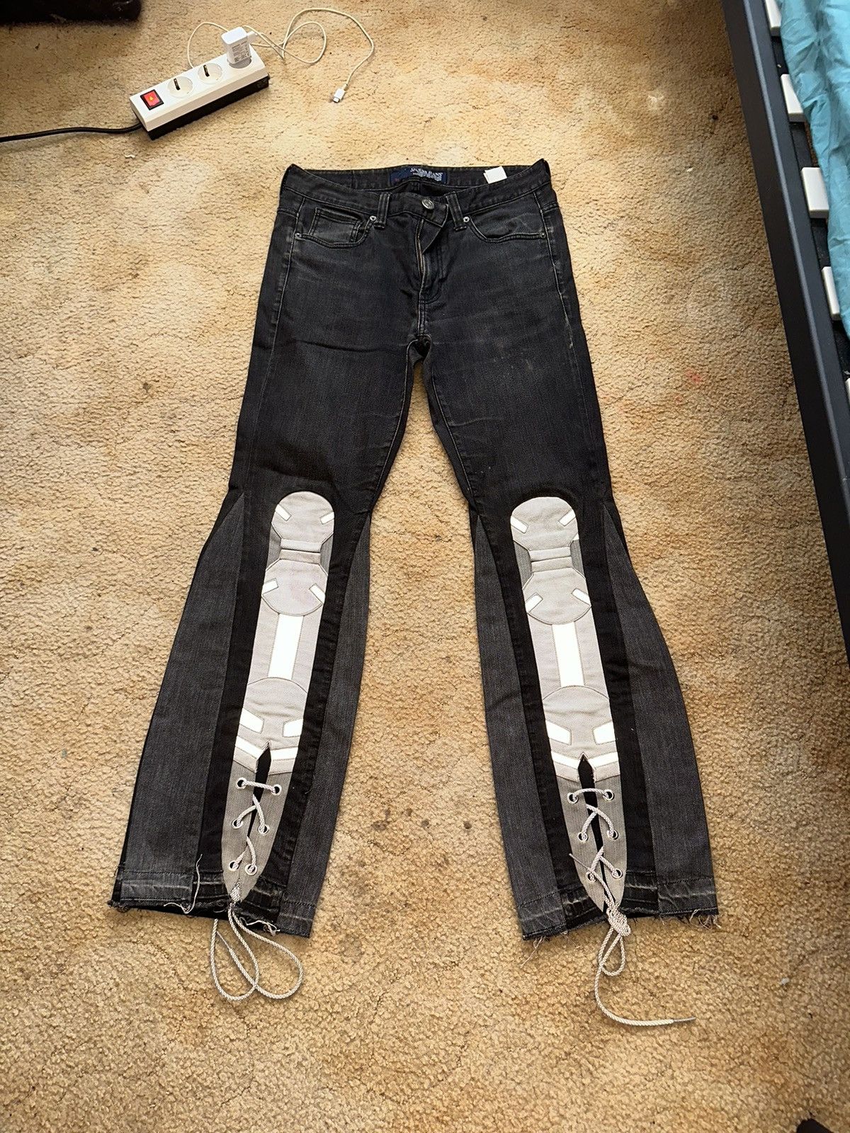 Custom Flare Cyber Punk Guess jeans