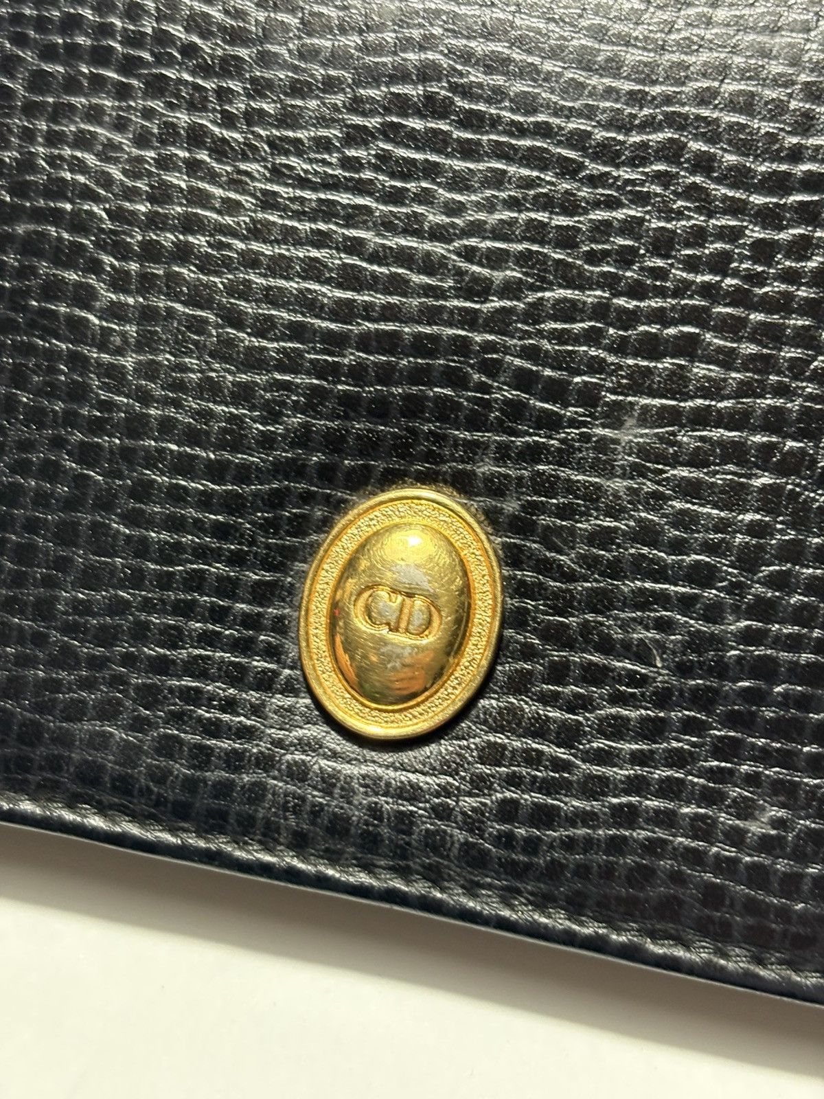 Dior VINTAGE CHRISTIAN DIOR CD LOGO EMBLEM LEATHER LONG WALLET Size ONE SIZE - 4 Thumbnail