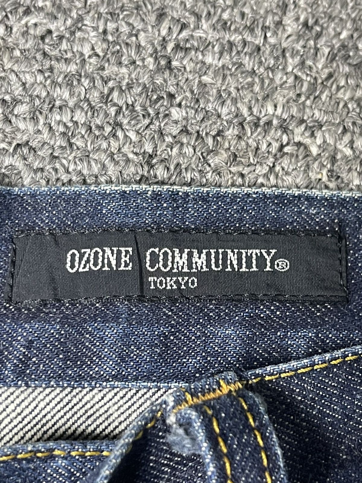 Japanese Brand × Vintage OZONE Flower Embroidery Flare Denim Jeans (91) Size US 28 / EU 44 - 5 Thumbnail