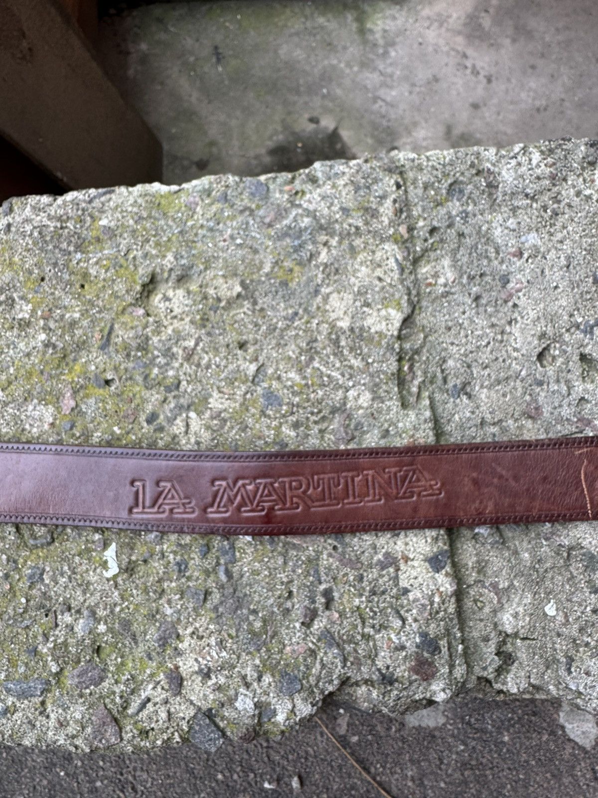 La Martina Vintage La Martina Leather Belt 105cm Size ONE SIZE - 7 Thumbnail