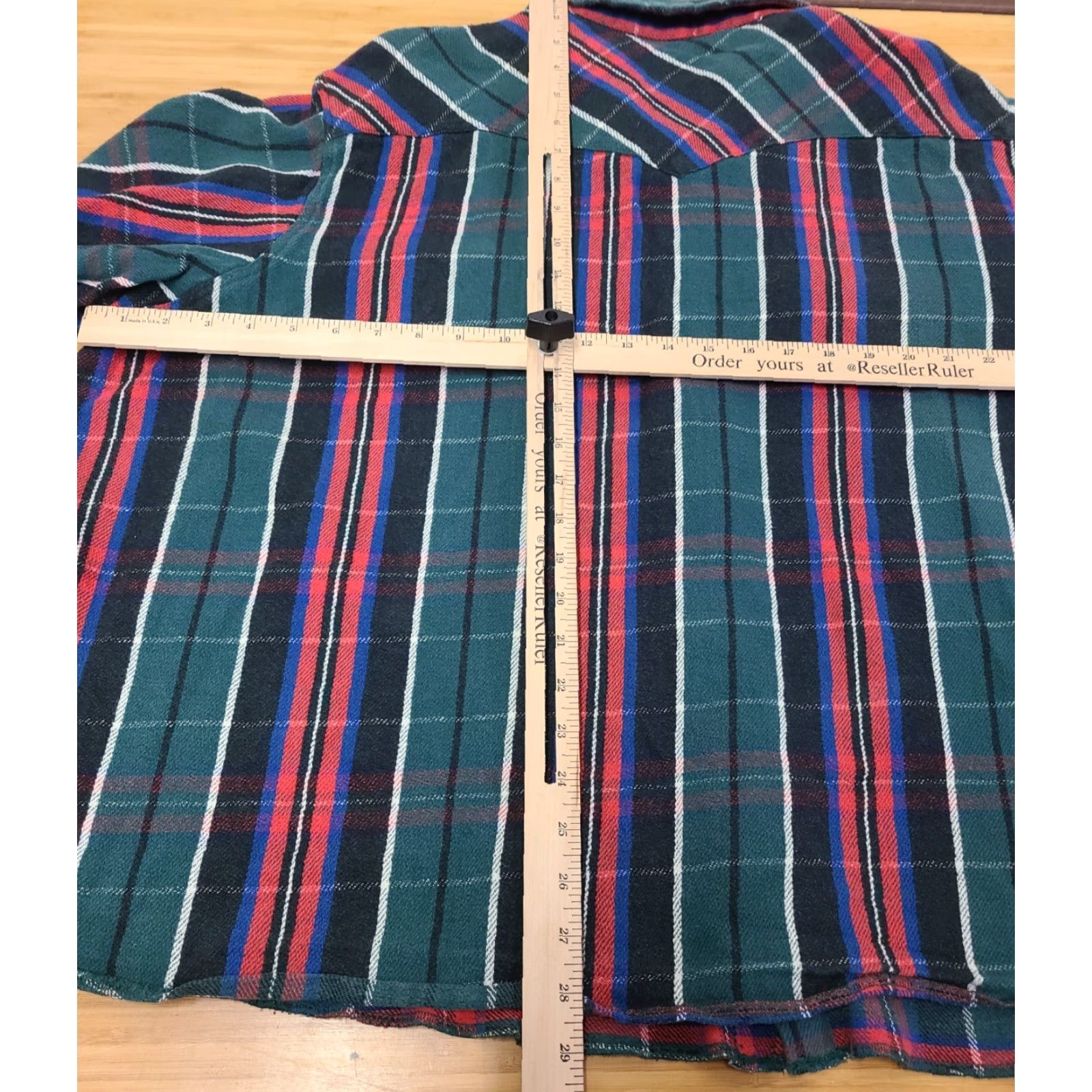 Wrangler Wrangler Shirt Mens 4X Plaid Long Sleeve Flannel Pearl Snap Western Button-Up Casual, All Seasons, Multicolor, Cotton, Slim Fit, 4X Men Size US XXL / EU 58 / 5 - 8 Thumbnail