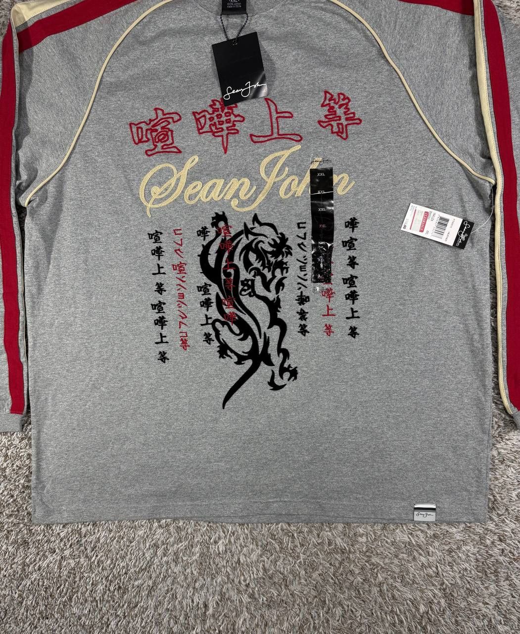 Sean John Vintage Sean John Y2K Dragon Graphic Long Sleeve Shirt Size US XXL / EU 58 / 5 - 3 Thumbnail