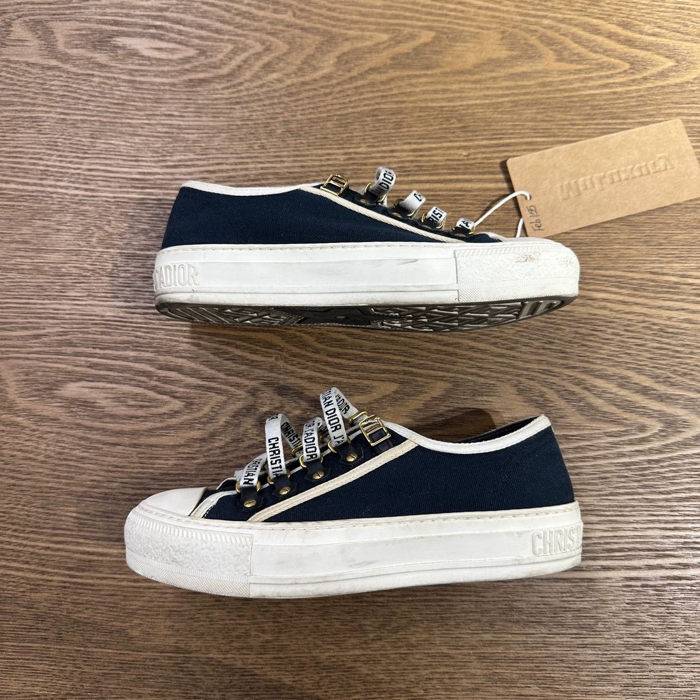 Christian Dior Monsieur Christian Dior Walk'n low top canvas sneakers 34 Size US 4 / IT 34 - 3 Thumbnail