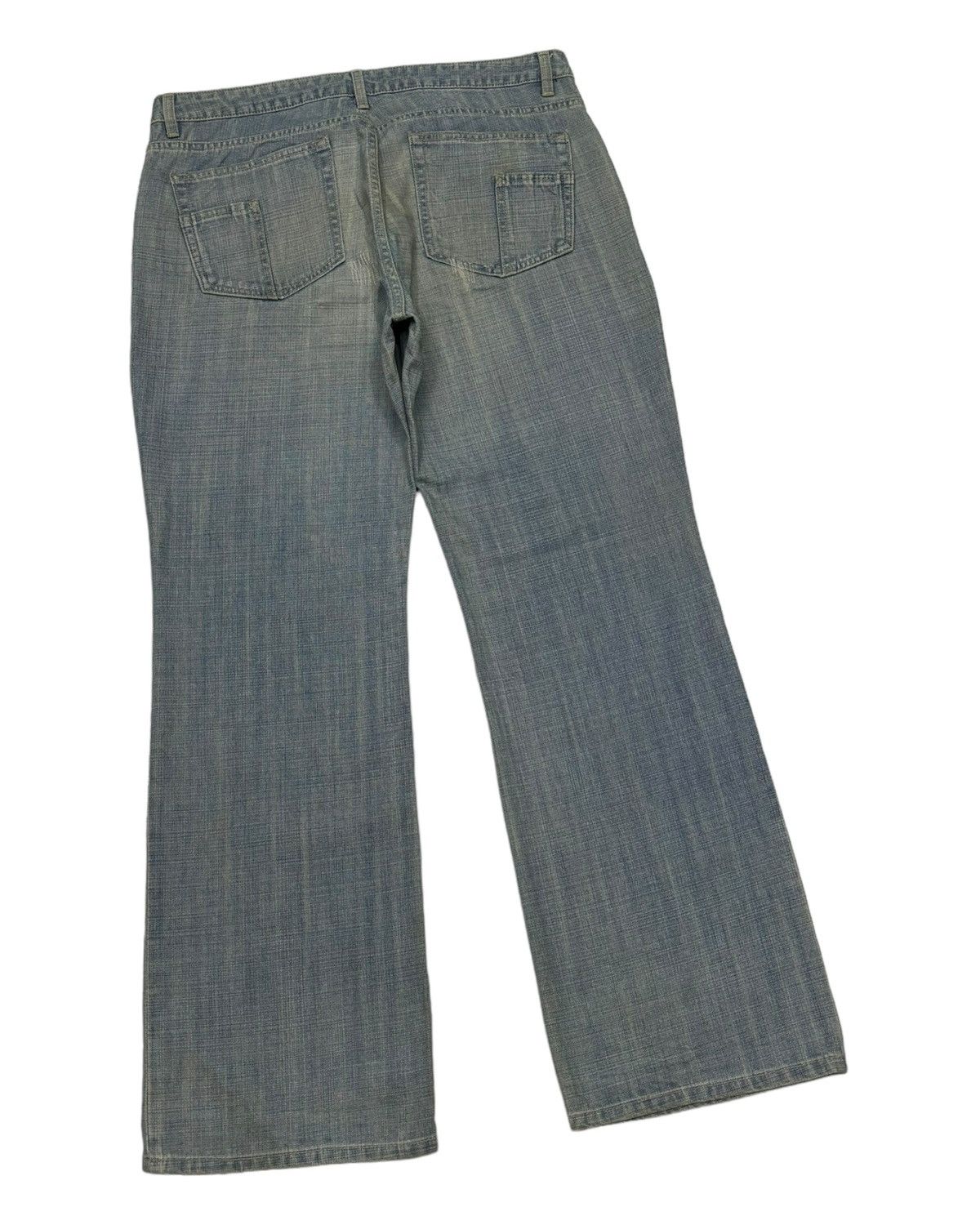 20471120 VINTAGE MAD HECTIC FLARE BAGGY DISTRESSED DENIM JEANS Size US 36 / EU 52 - 4 Thumbnail