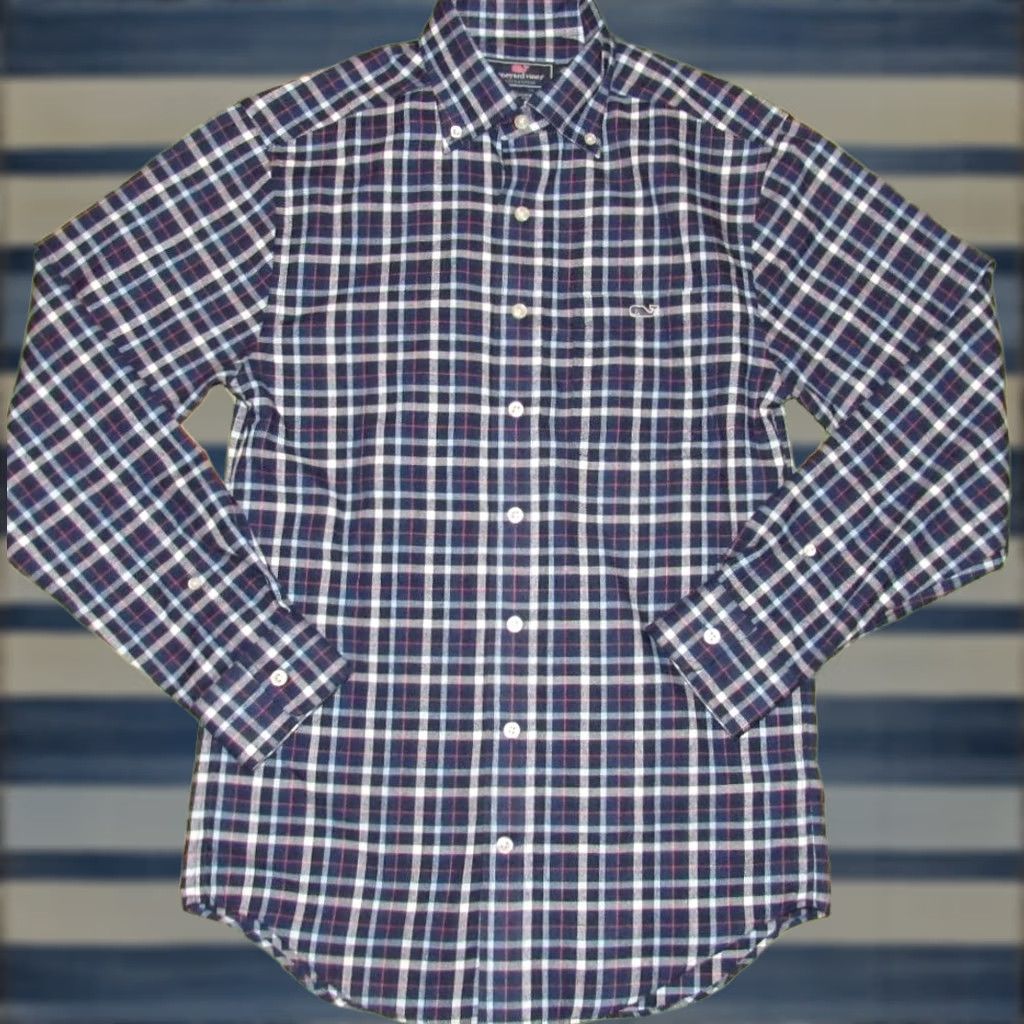 Vineyard Vines VINEYARD VINES Performance Blue Plaid Long Sleeve Button Down Shirt XS Men XS Blue Button Down Shirt Size US XS / EU 42 / 0 - 1 Thumbnail