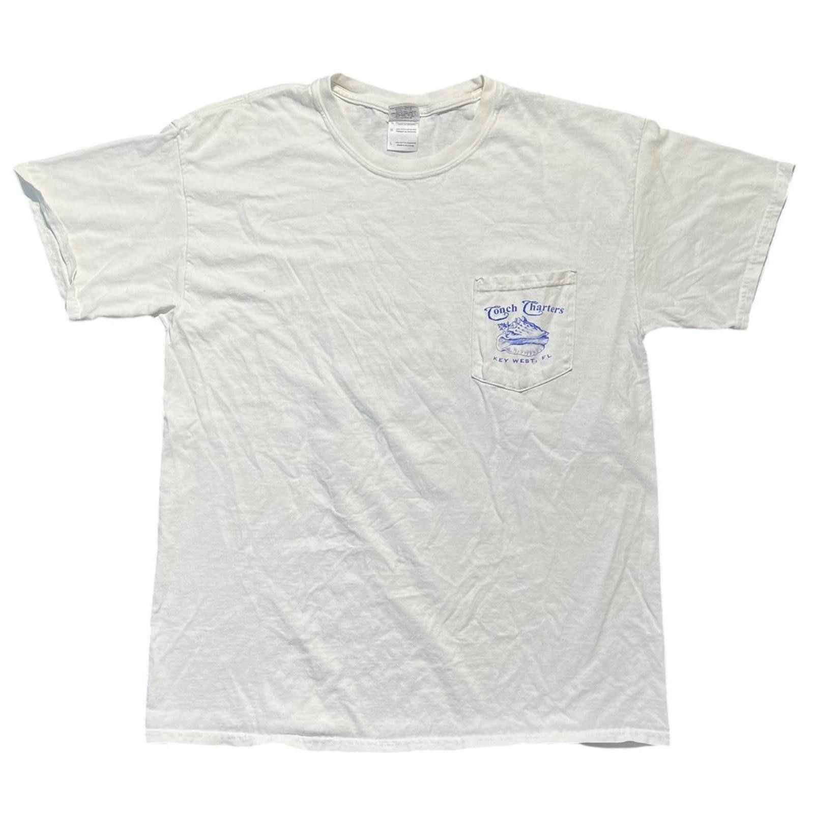 Other Vintage 90s Conch Charters Key West FL Pocket Tee Size US L / EU 52-54 / 3 - 2 Thumbnail