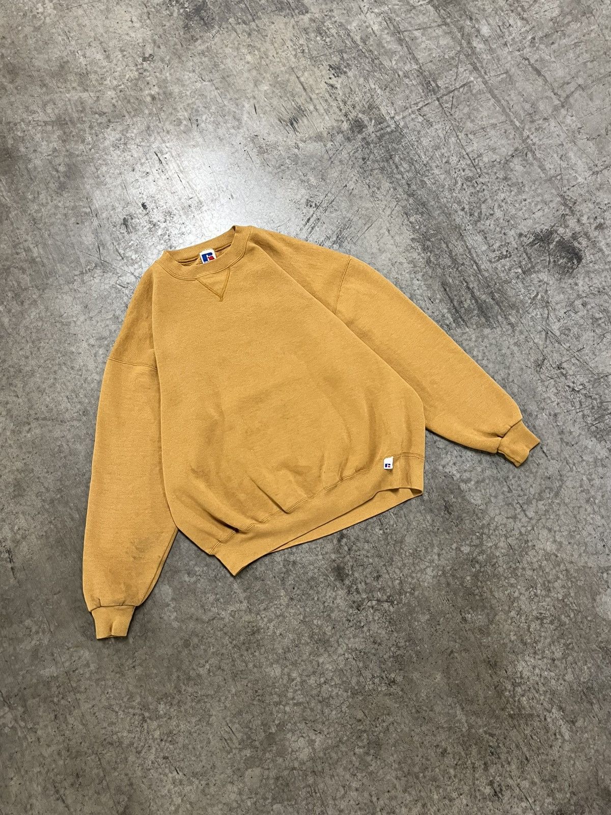 Russell Athletic × Vintage Russell athletic boxy fit earth tone crewneck hype rare Size US XL / EU 56 / 4 - 2 Thumbnail
