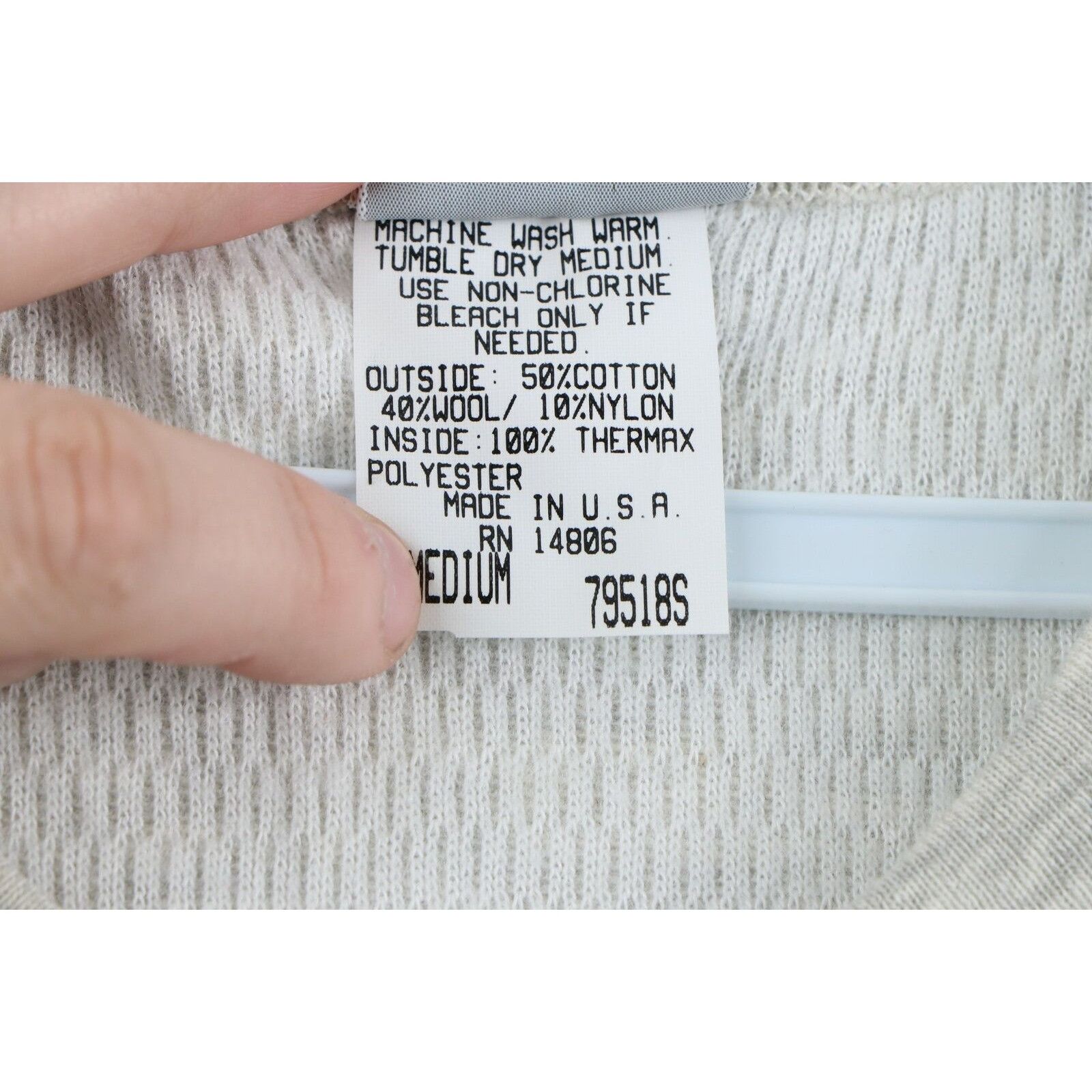 Carhartt NOS Vintage 90s Carhartt Thermal Waffle Knit T-Shirt Size US M / EU 48-50 / 2 - 7 Thumbnail